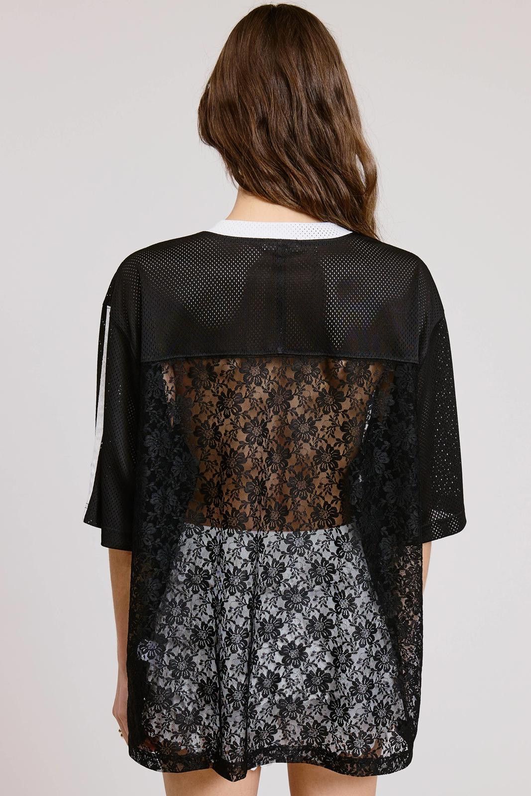 Other Sporty Chic Lace Number 85 Graphic Jersey Top Size L / US 10 / IT 46 - 9 Thumbnail