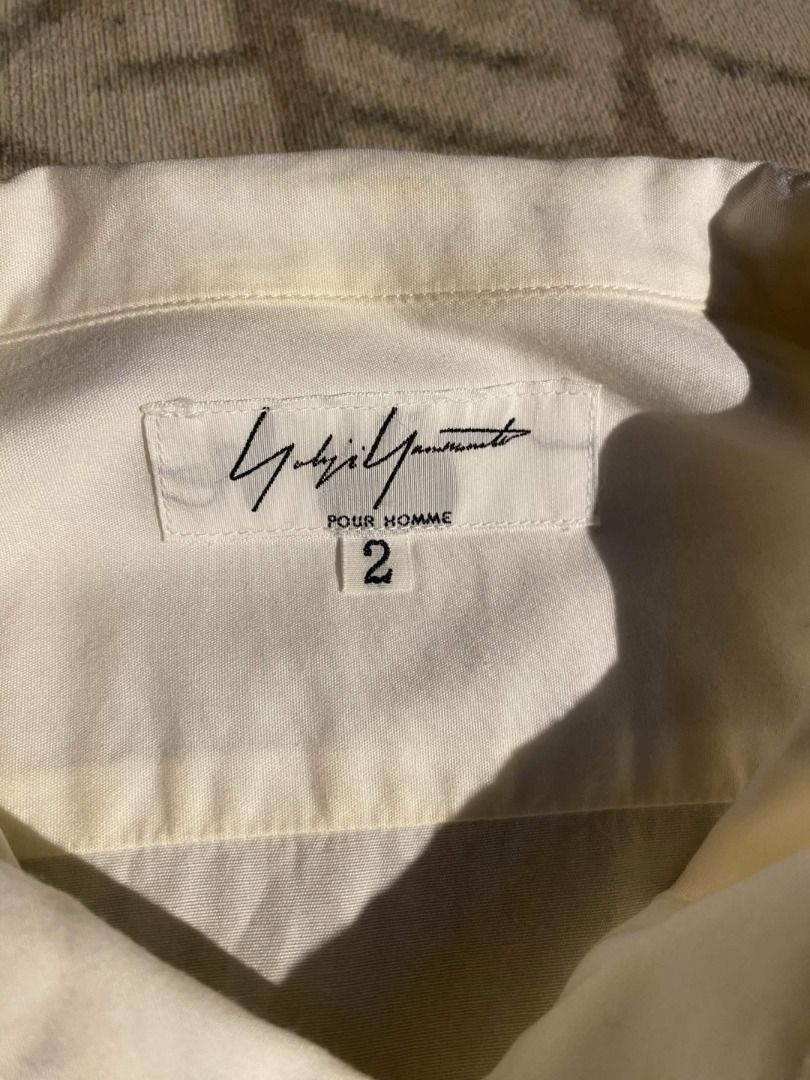 Yohji Yamamoto Yohji Yamamoto POUR HOMME White Band Collar Shirt Size US M / EU 48-50 / 2 - 3 Thumbnail