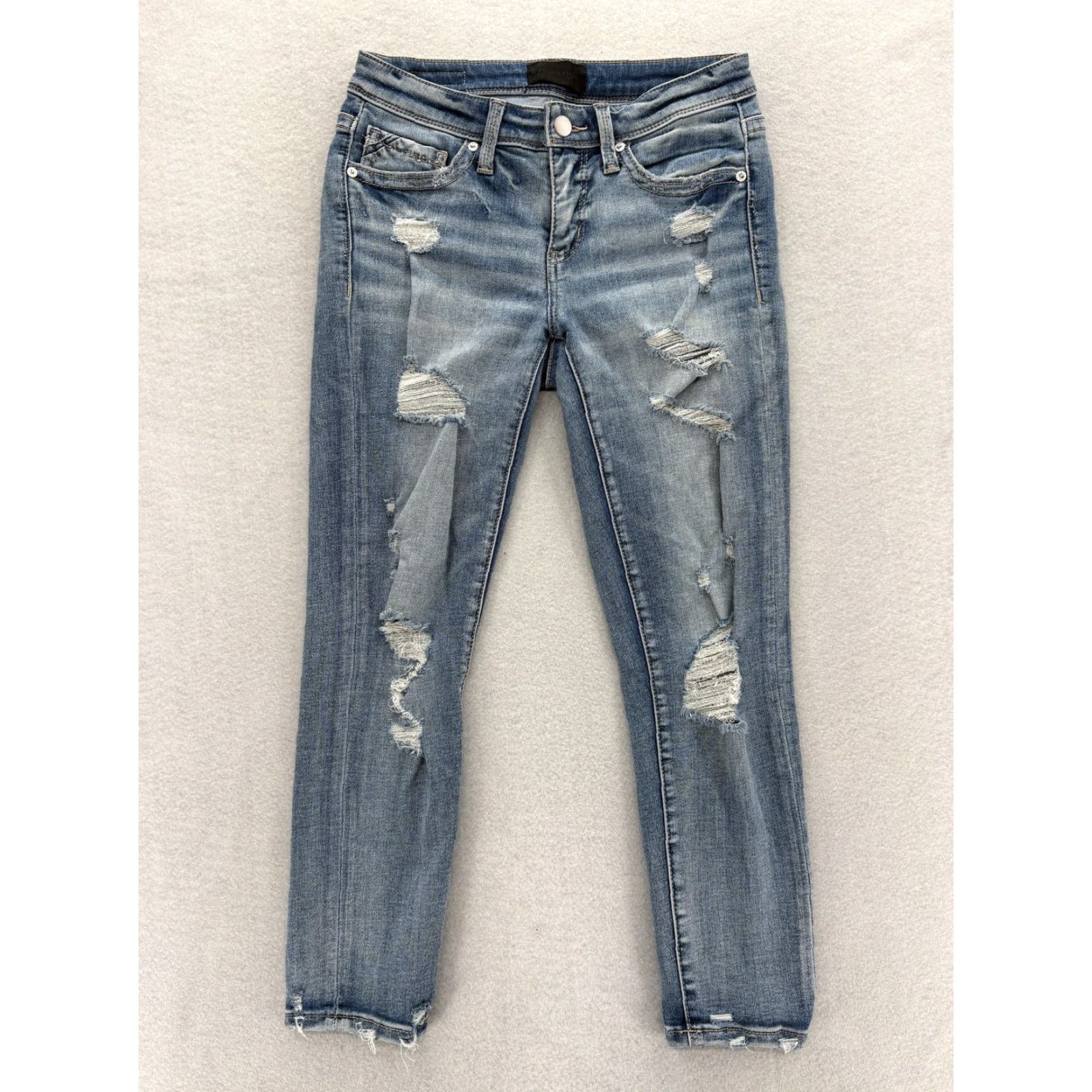 Buckle Black Buckle Black Jeans Womens 25 Blue Fit No 53 Ankle Skinny Distressed Grunge Rock Jeans Size 42" / US 20 - 2 Thumbnail