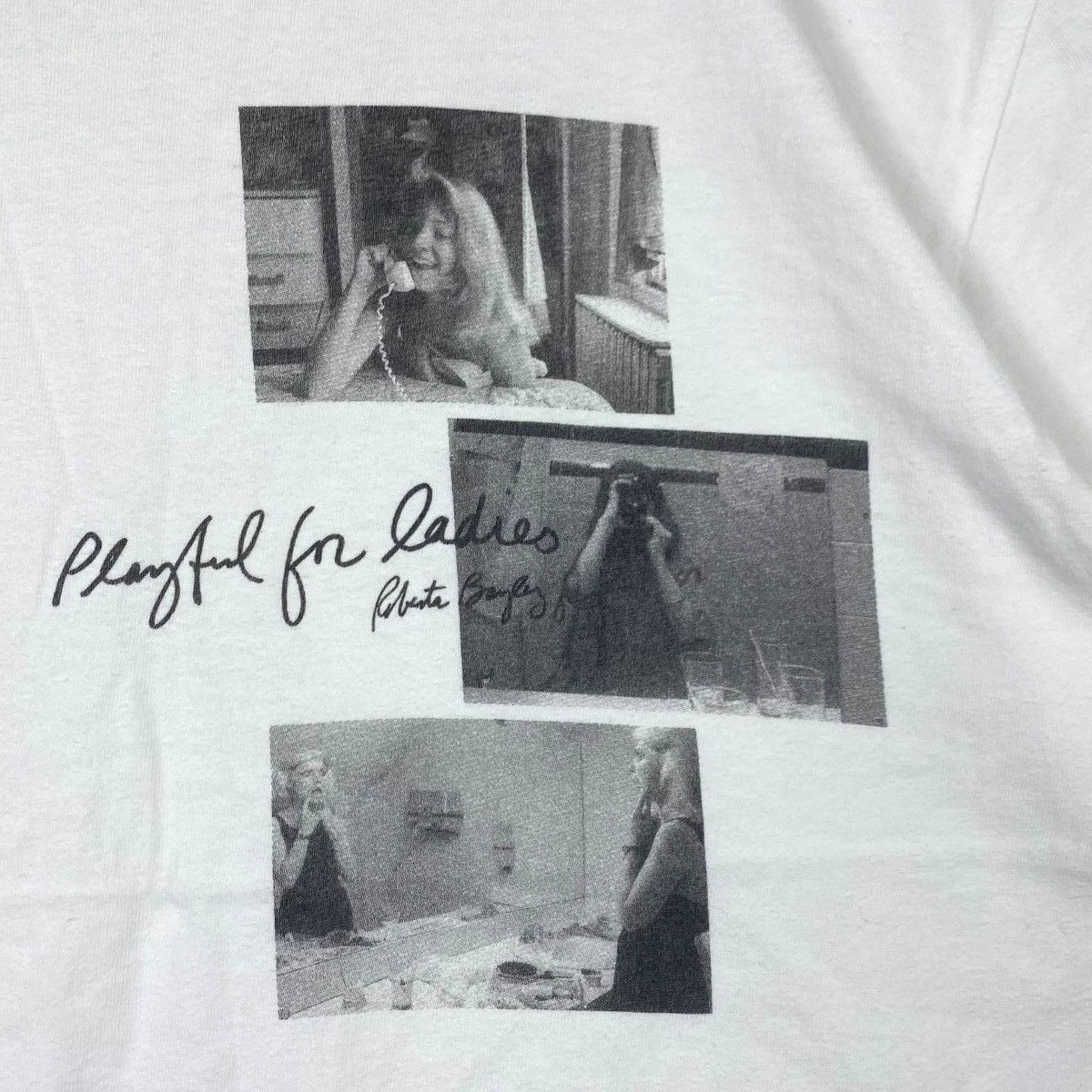 Vintage ROBERTA BAYLEY FOTOFOLIO The Cool & The Crazy Tee Shirt Top Size M / US 6-8 / IT 42-44 - 3 Thumbnail