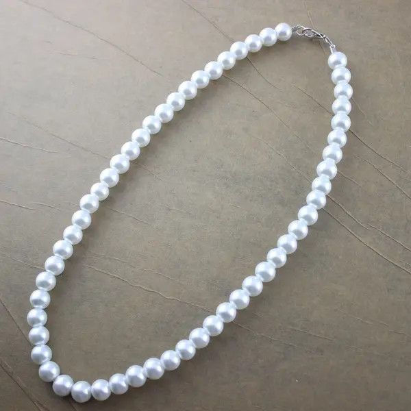 Japanese Brand White Pearl Necklace Size ONE SIZE - 3 Thumbnail