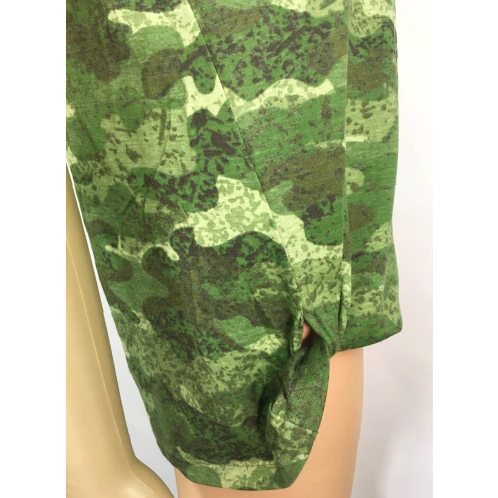 Olive Live Breathe Fight Womens Tank Top Green Camouflage Pink Ribbon Crew Neck XL New Size XL / US 12-14 / IT 48-50 - 6 Thumbnail