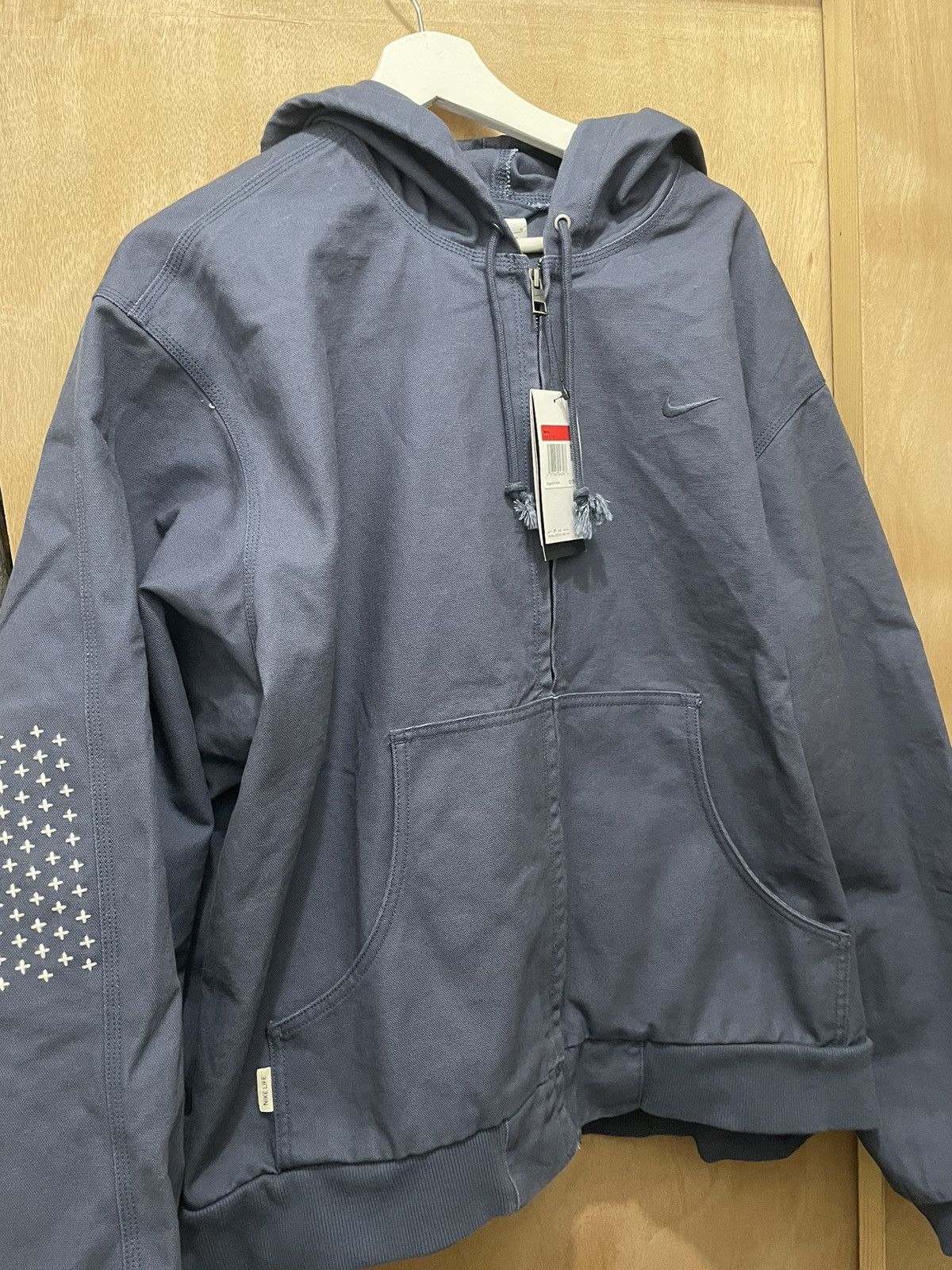 Nike Nike Life Men’s large Full-Zip Unlined Canvas Jacket Navy Size US L / EU 52-54 / 3 - 1 Thumbnail