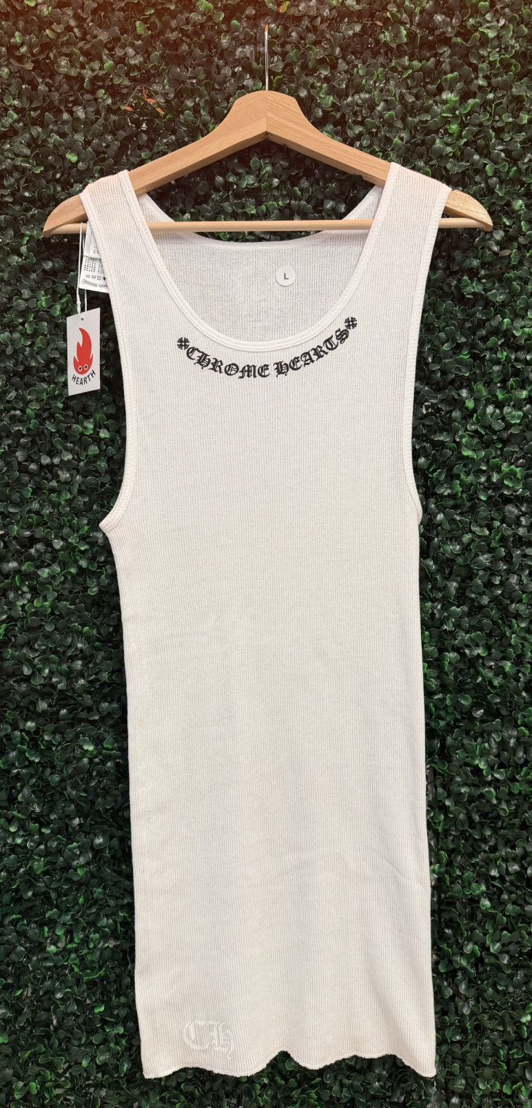 Chrome Hearts Chrome Hearts Scroll Logo Tank Top ‘White’ Size US L / EU 52-54 / 3 - 1 Thumbnail