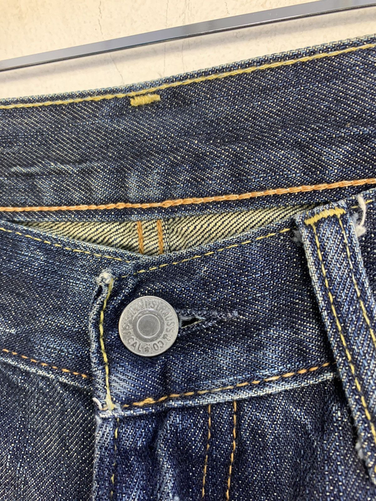 Other Levi’s Strauss Lot 503 Selvedge Indigo Distressed Denim Size US 30 / EU 46 - 10 Thumbnail