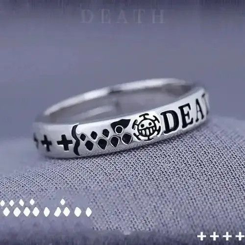 Jewelry x Vintage Anime Death Rings in Silver, Men's