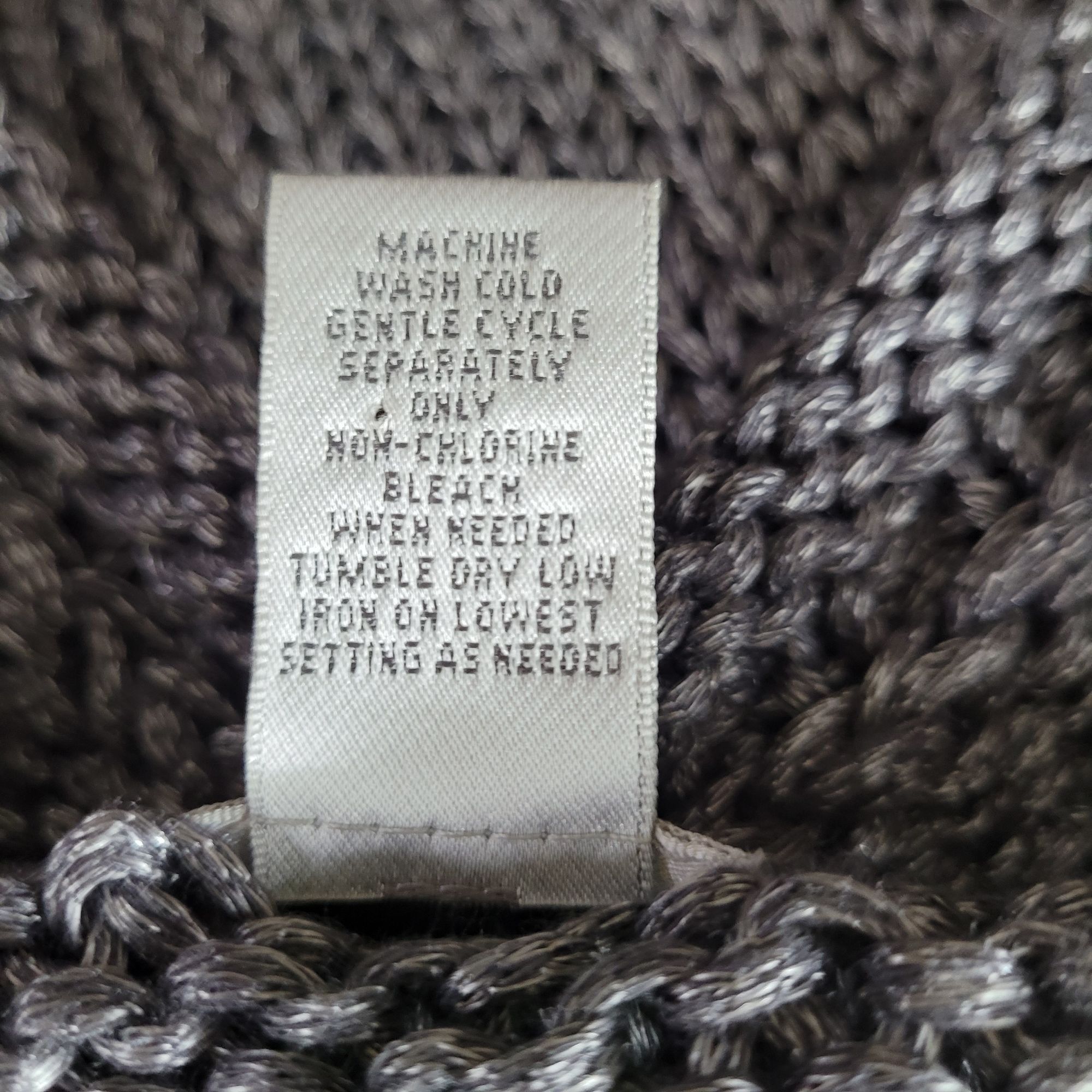 Vintage Vtg Chico's Longline Cardigan Duster Sz L Knit Metallic Gra Size L / US 10 / IT 46 - 9 Thumbnail
