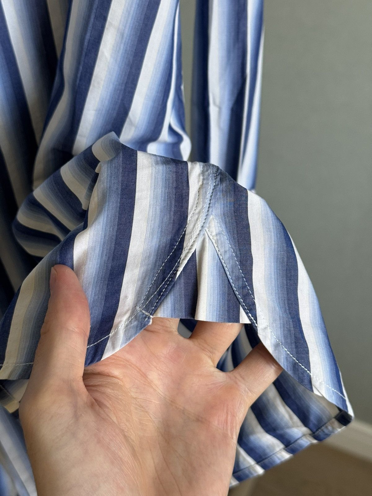 Burberry Burberry made in UK stripped shirt Size US XL / EU 56 / 4 - 9 Thumbnail
