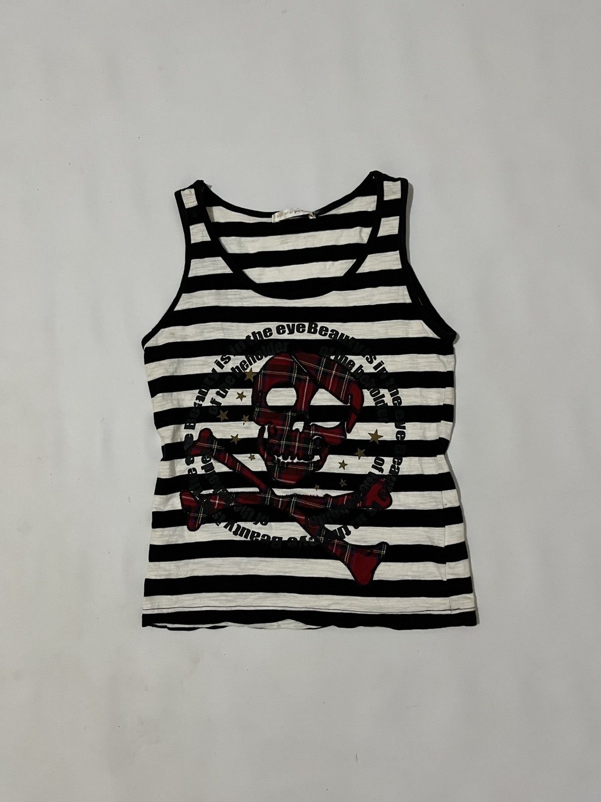 Sucure pomme Poem skull tank top vkei