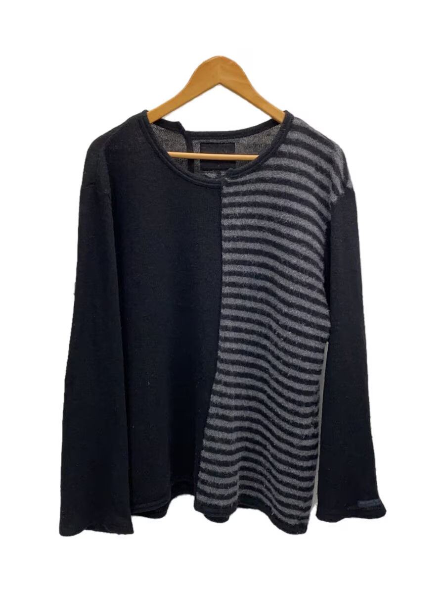Yohji Yamamoto Pour Homme Asymmetrical Reconstructed Mohair Knit Sweater Size US L / EU 52-54 / 3 - 1 Thumbnail
