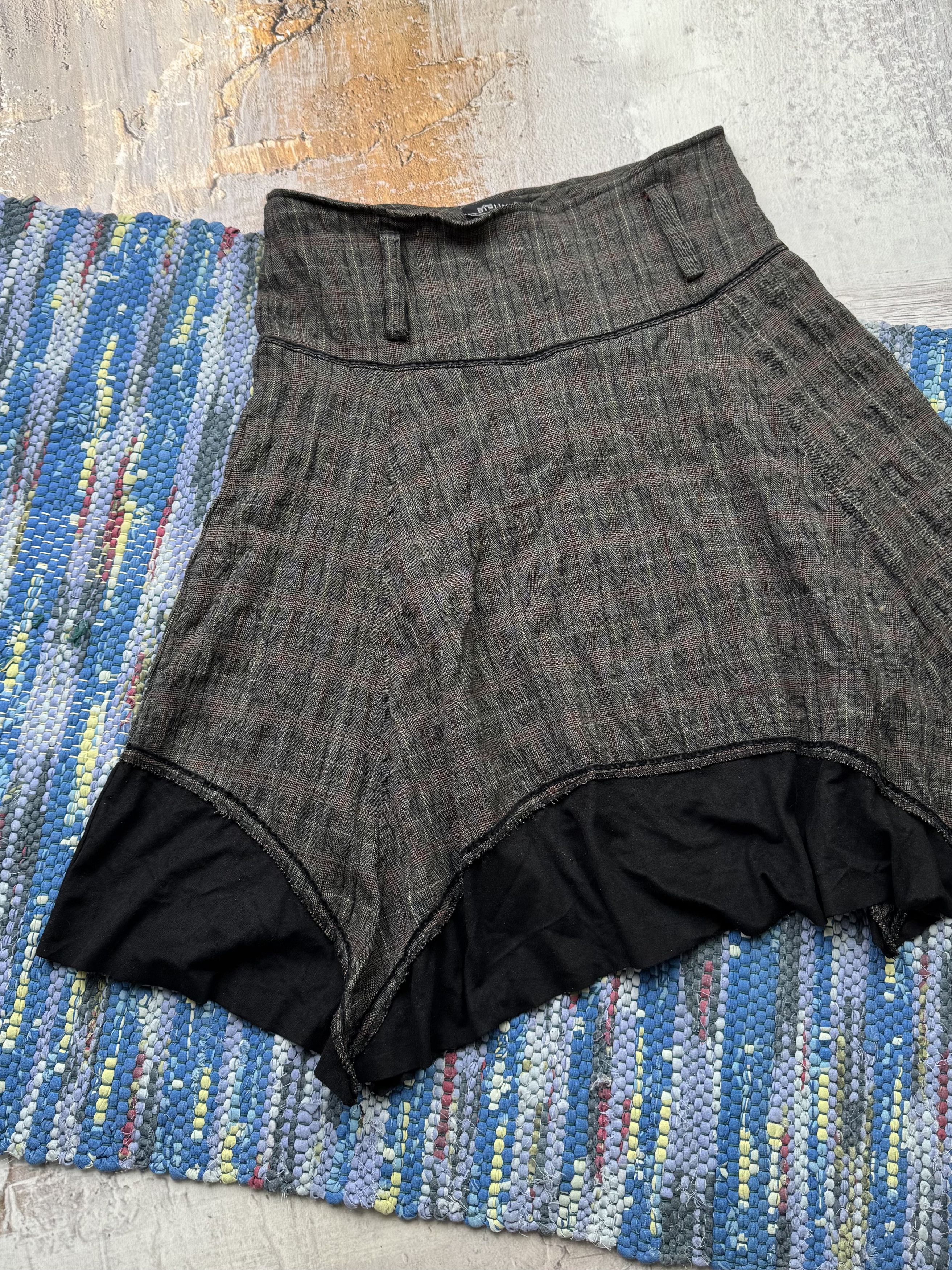 Japanese Brand Vintage Asymmetry Midi Flare Skirt A734(601) Size 30" / US 8 / IT 44 - 2 Thumbnail