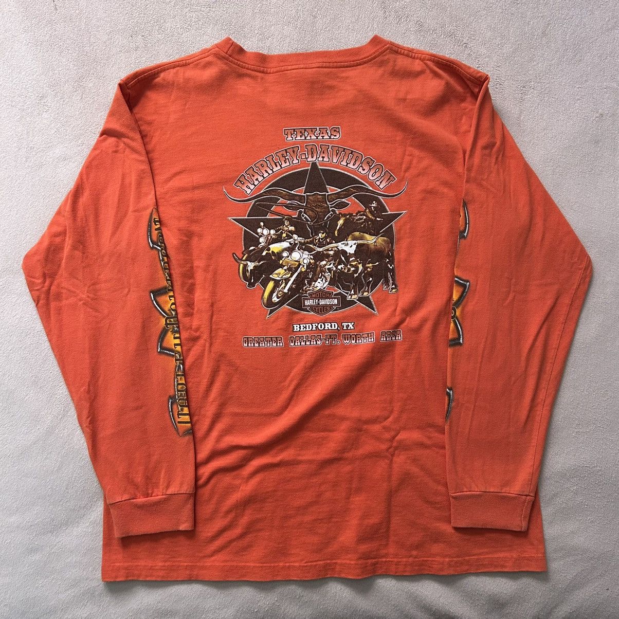 Harley Davidson Vintage 2000’s Harley Davidson Long Sleeve Graphic Tee Size US XL / EU 56 / 4 - 4 Thumbnail