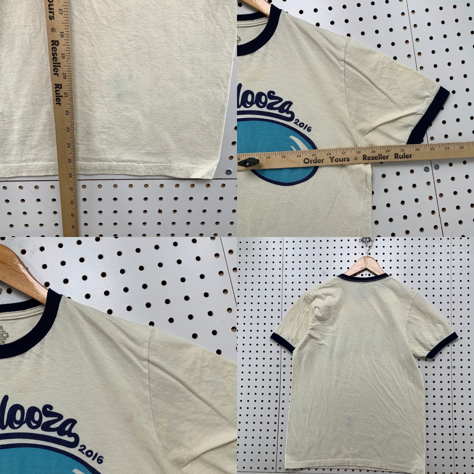 Vintage Lollapalooza Shirt Mens Small Beige Blue 2017 RInger Music Festival Chicago Shirt Mens Small Beige Blue 2017 Lollapalooza Size US S / EU 44-46 / 1 - 8 Thumbnail