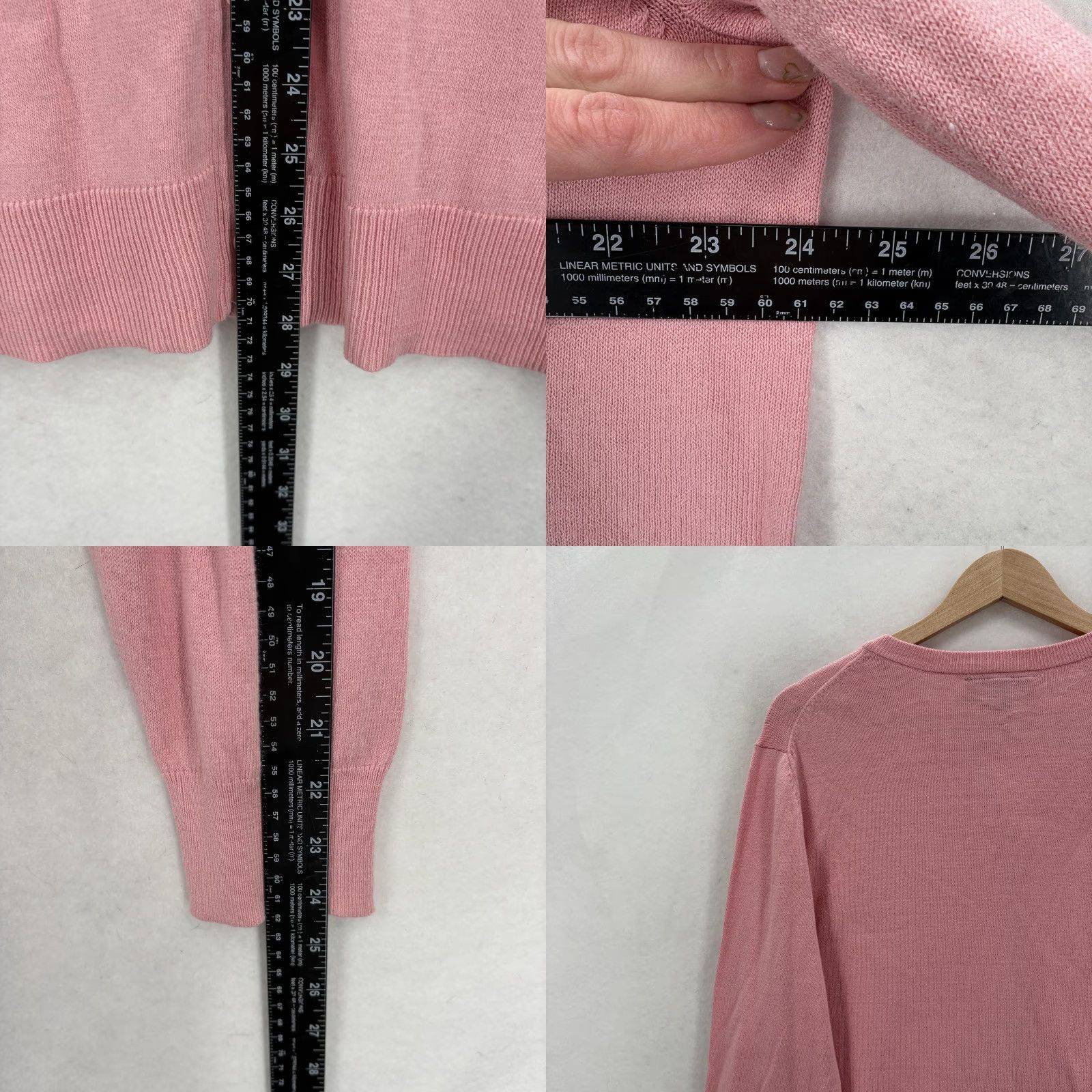 Vintage Lane Bryant Cardigan Womens 18/20 Pink Crew Neck Button Front Preppy NWT Sweater Size XXL / US 16-18 / IT 52-54 - 8 Thumbnail