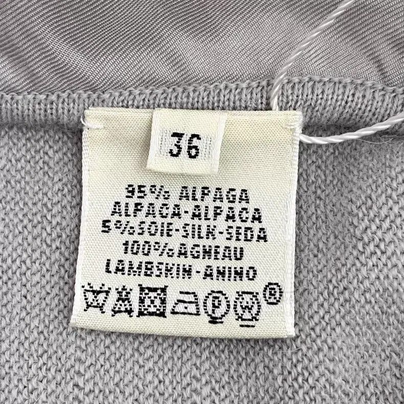 Hermes Hermes Gray silk blend pattern print alpaca wool high neck Size XS / US 0-2 / IT 36-38 - 6 Thumbnail