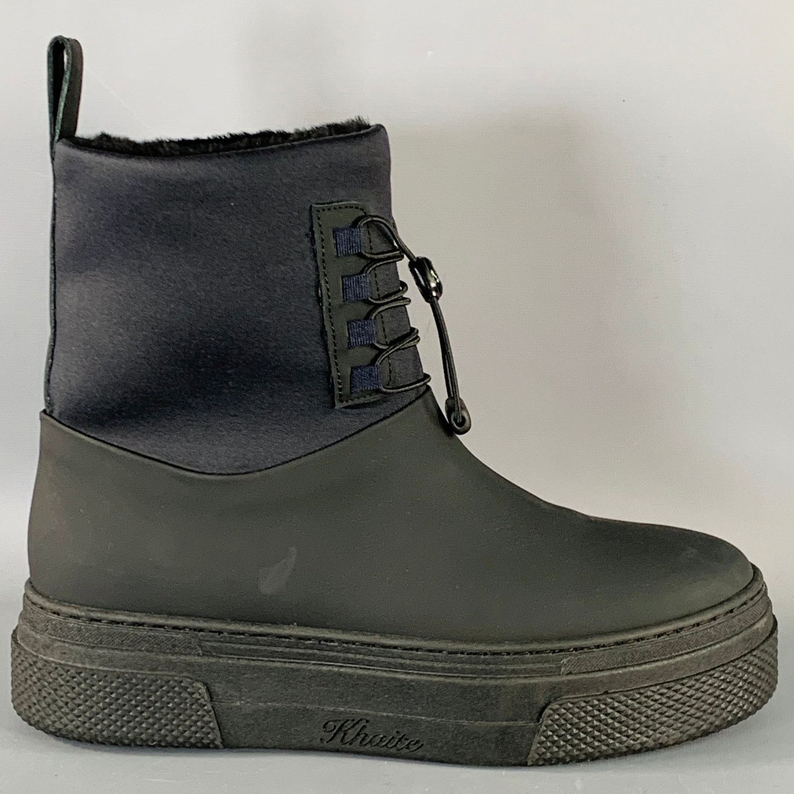 KHAITE KHAITE Size 10 Culver Black Fur Lined Drawstring Rain Boots Size US 10 / IT 40 - 2 Thumbnail
