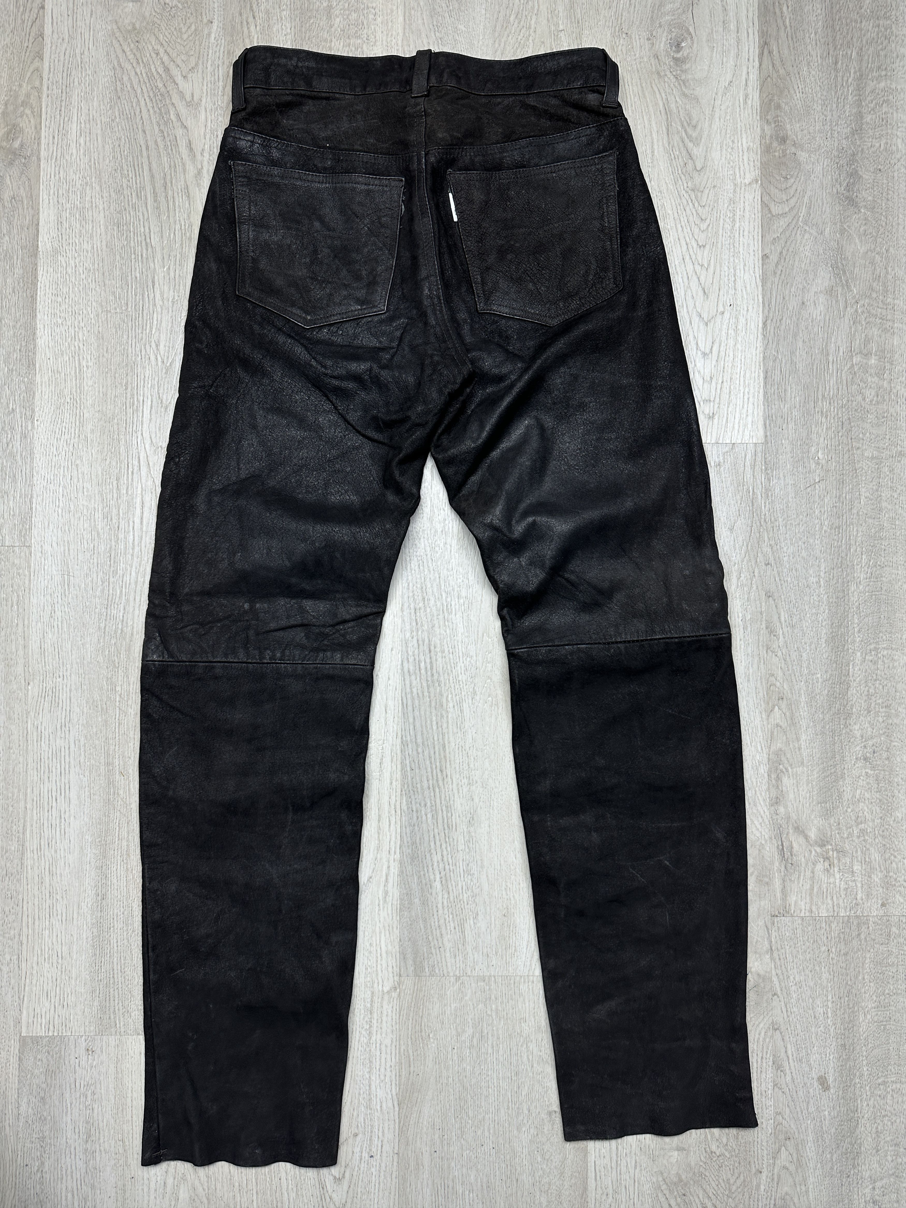 Genuine Leather Vintage Genuine Leather Pants Biker Motorcycle Size US 31 - 6 Thumbnail