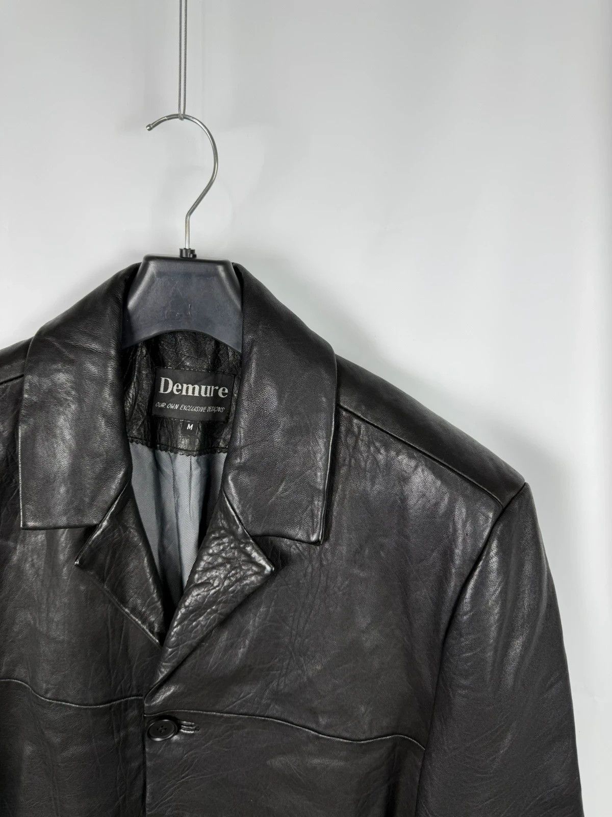 Other Demure Genuine Leather Coat Jacket Structured size M Size US M / EU 48-50 / 2 - 2 Thumbnail