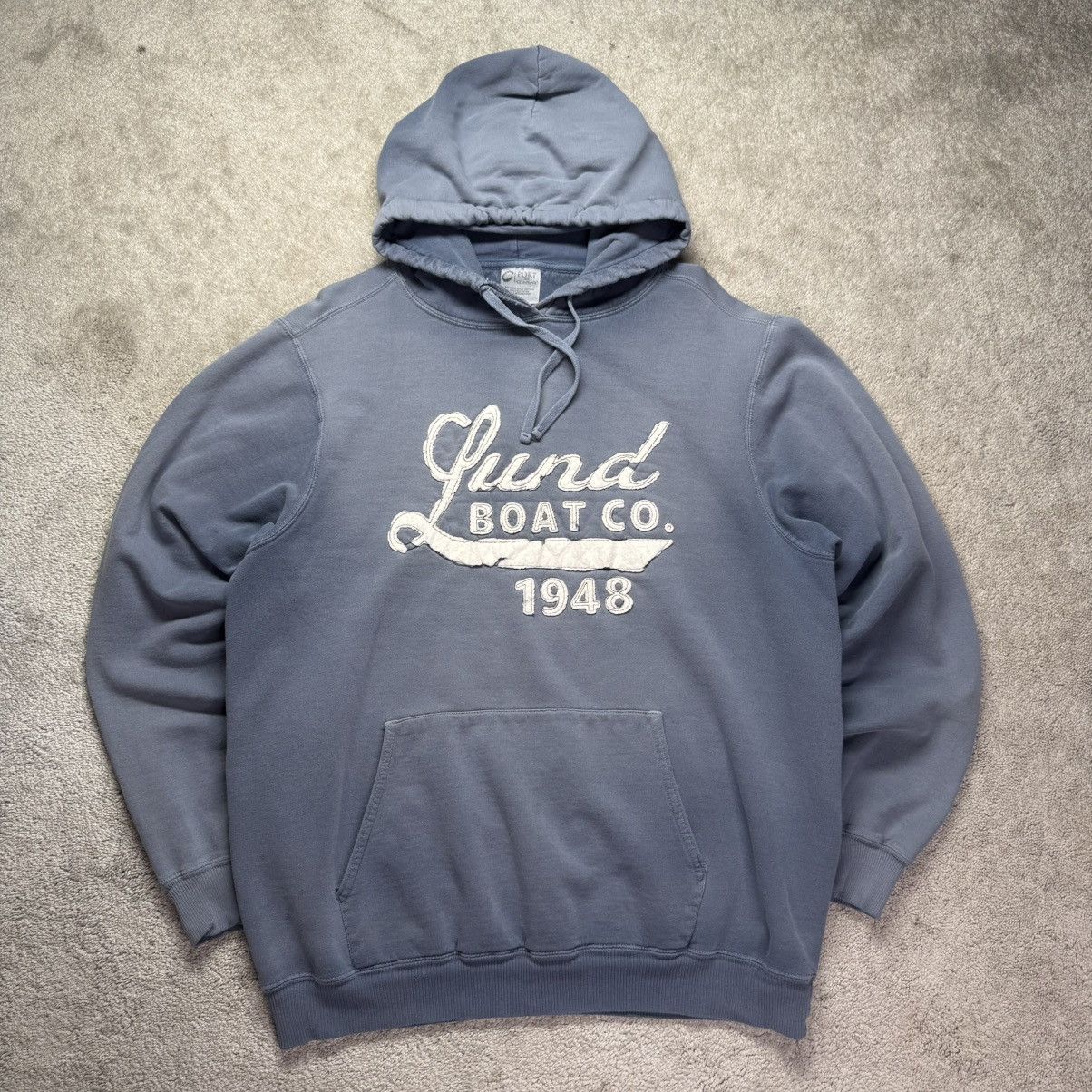 Other Lund Boat Co. 1948 Distressed Faded Hoodie Blue Size Large Size US L / EU 52-54 / 3 - 1 Thumbnail