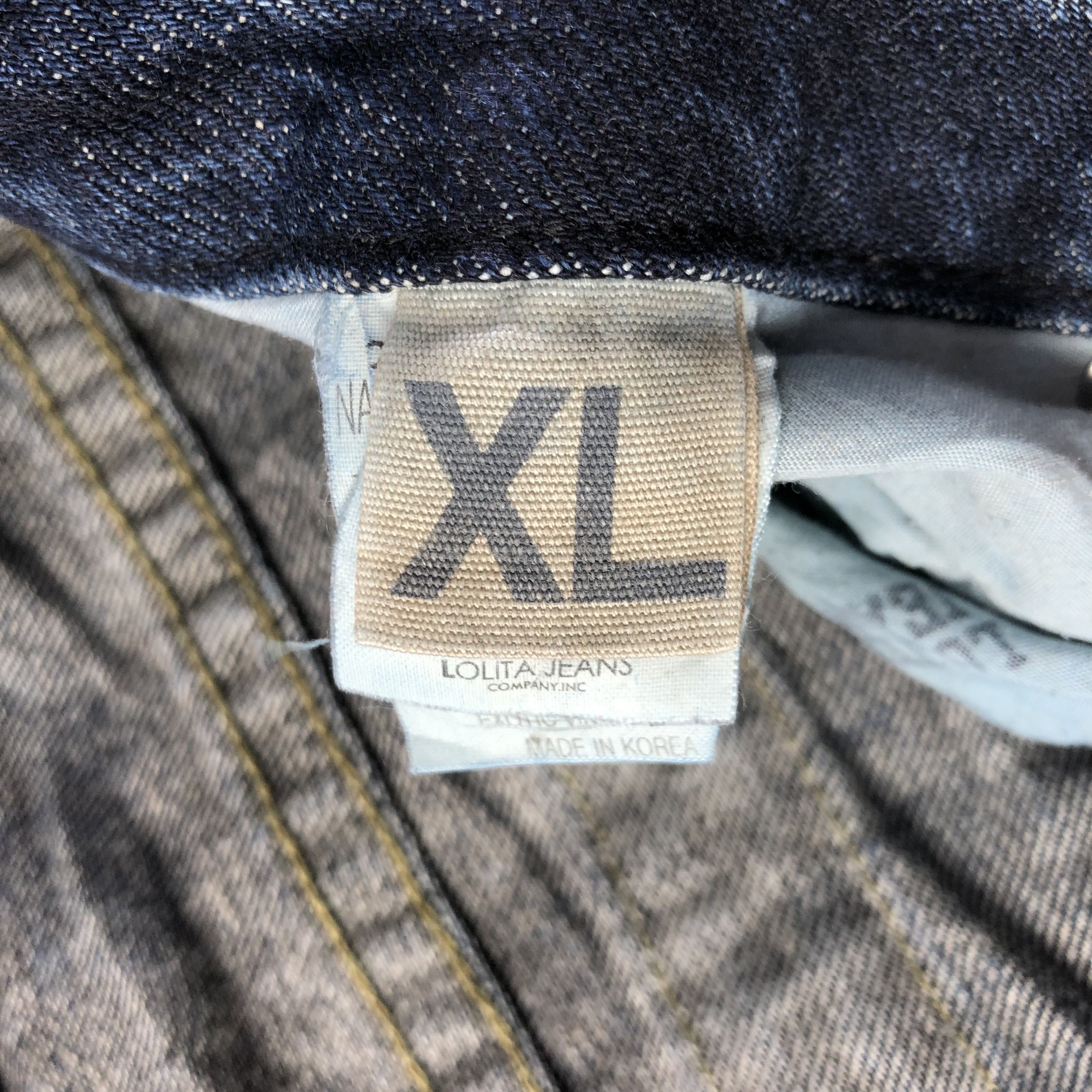 Japanese Brand Japanese Lolita Jeans Faded Blue Denim KJ3028 Size US 34 / EU 50 - 11 Thumbnail