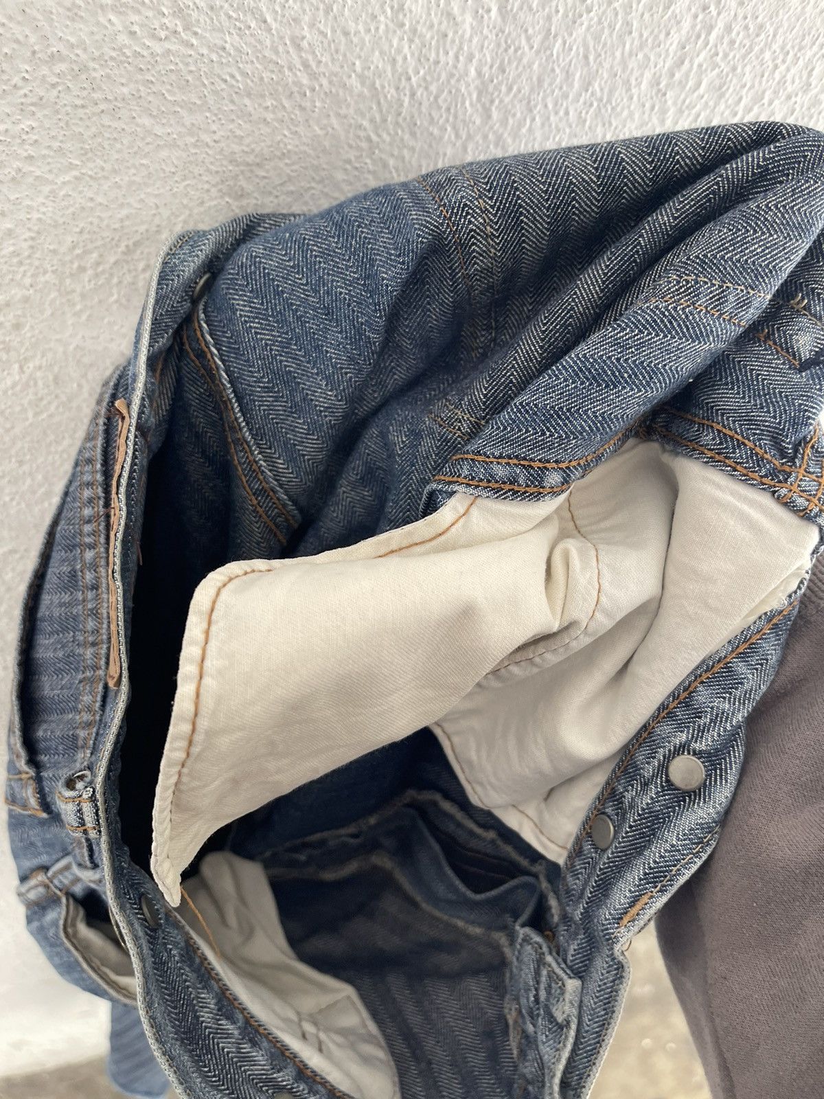 Hysteric Glamour Hysteric Glamour Kinky Hickory Carpenter Denim Frayed Hem Size US 33 - 15 Thumbnail