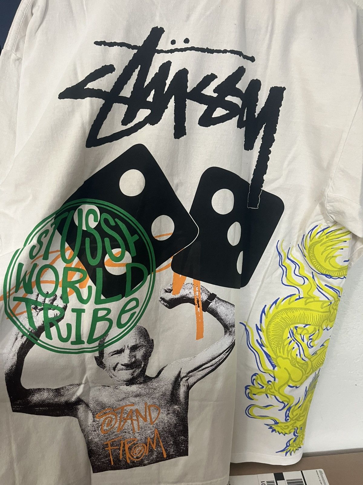 Stussy Stussy Strike Pigment Dyed Tee T-Shirt Natural Size L Large Size US L / EU 52-54 / 3 - 5 Thumbnail