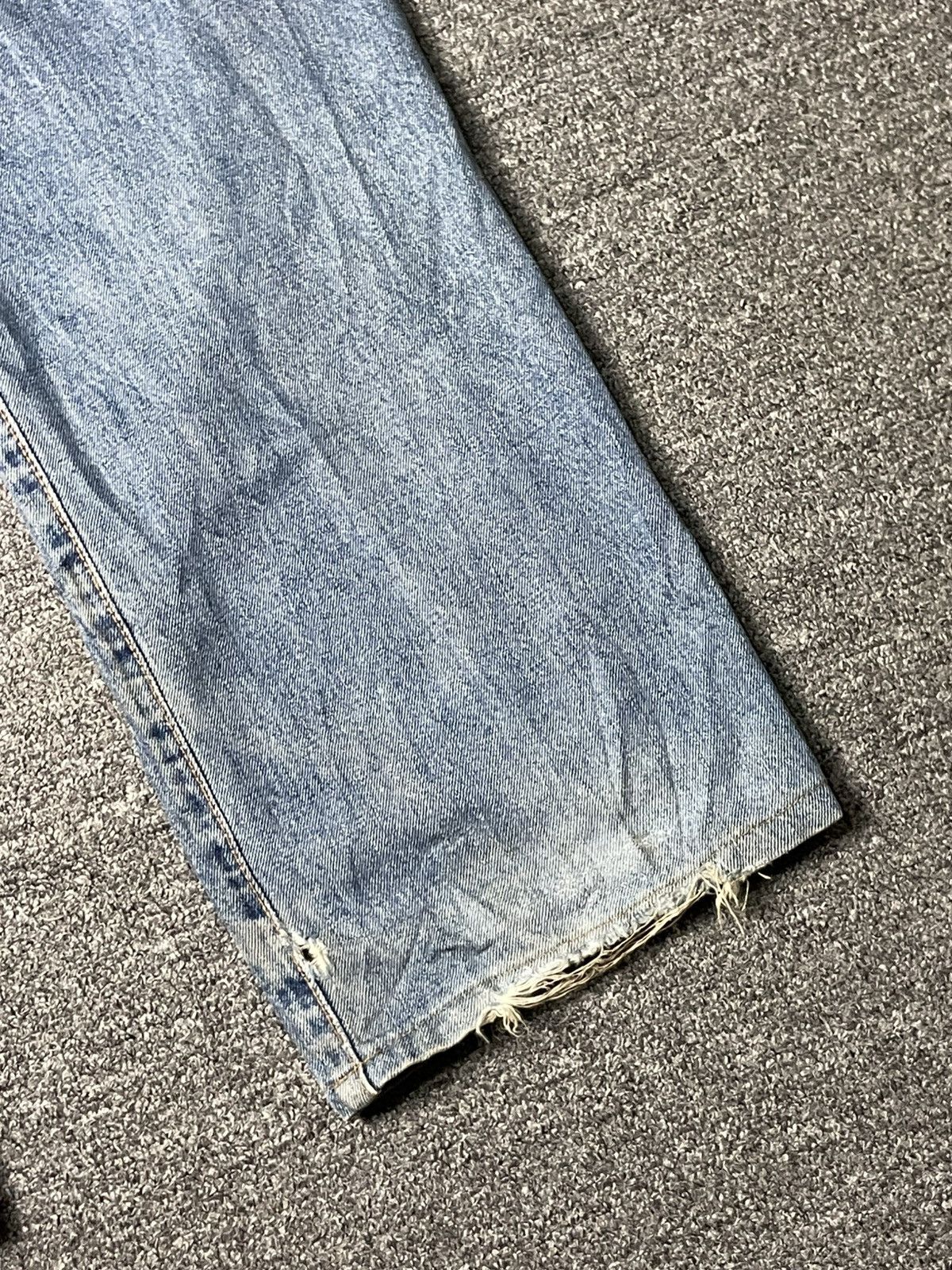 Edwin Vintage EDWIN Selvedge Distressed Jeans (83) Size US 32 / EU 48 - 10 Thumbnail