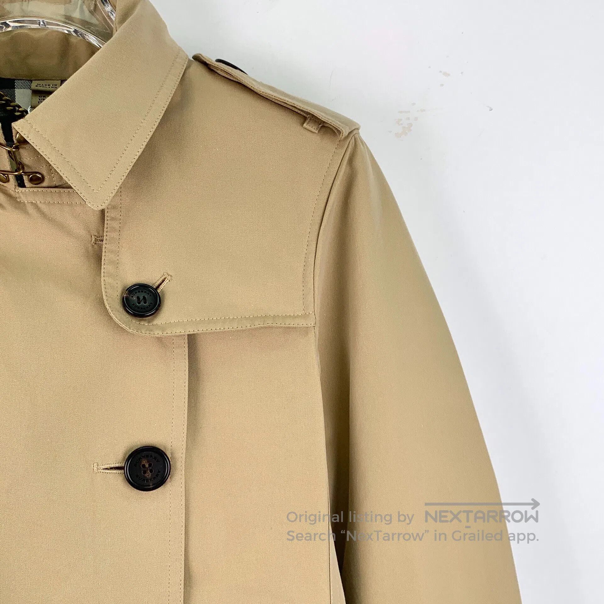 Burberry Burberry Brown Cotton Collar Double-breasted Long Sleeve B Size XS / US 0-2 / IT 36-38 - 3 Thumbnail