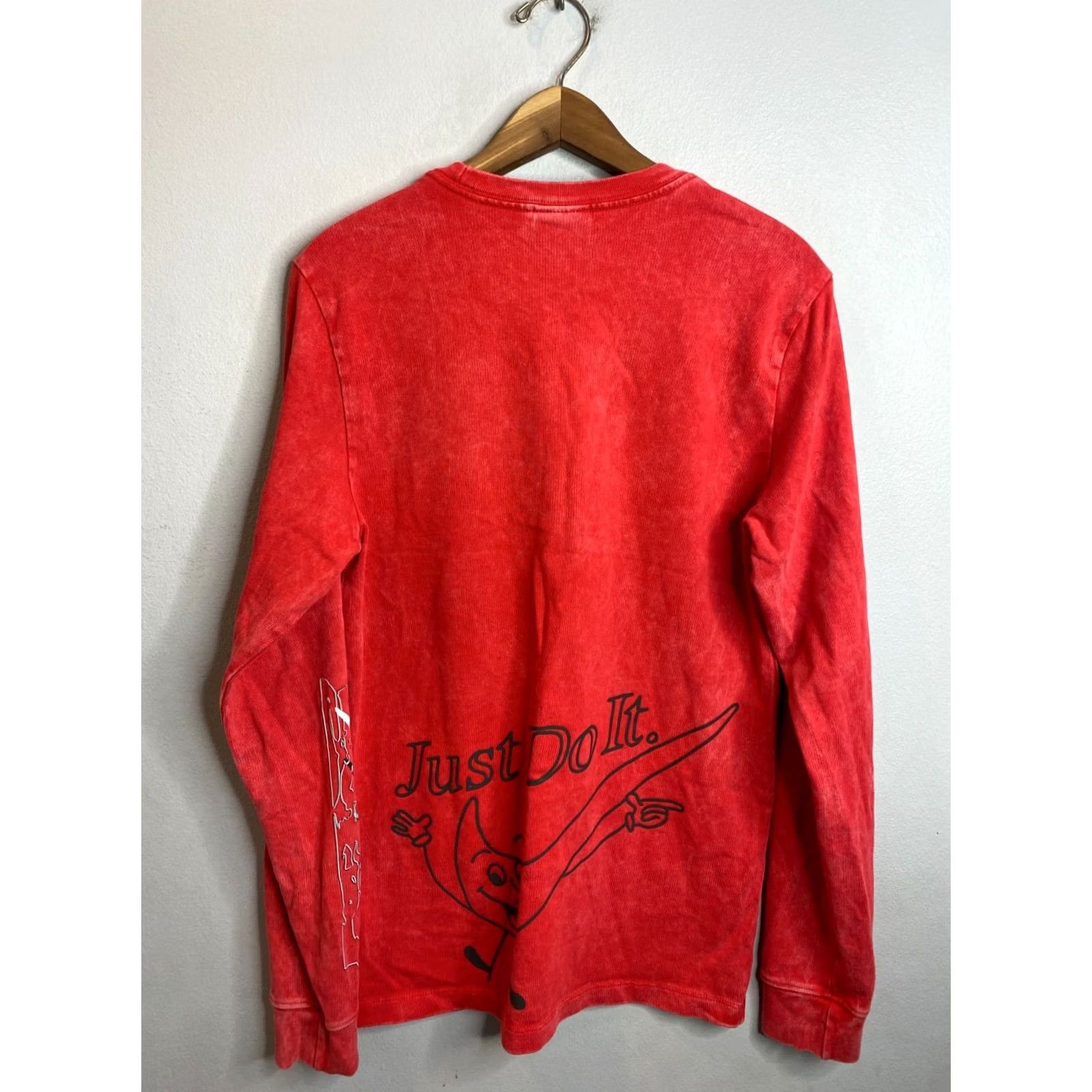 Nike Nike Wash Drip Long Sleeve Shirt Red DC2724-657 Men's Small B103 Size US S / EU 44-46 / 1 - 5 Thumbnail