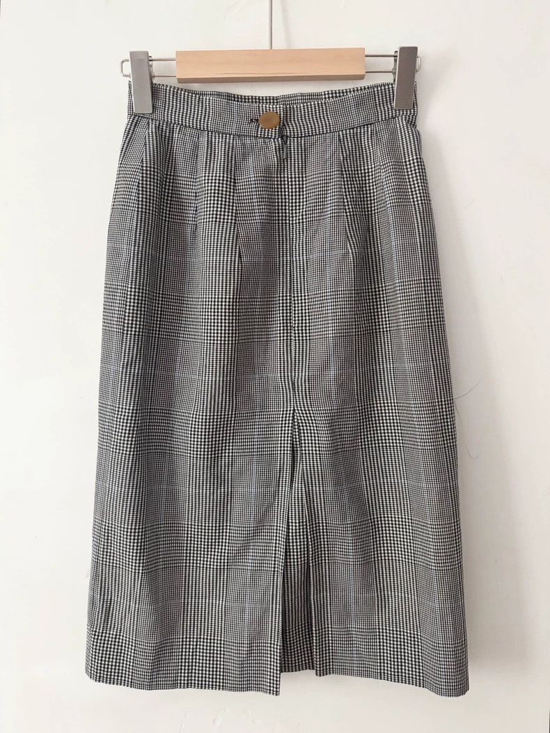 Vivienne Westwood Vivienne Westwood SizeUK10/US8 Gray checkered half dress Size 27" / US 4 / IT 40 - 4 Thumbnail