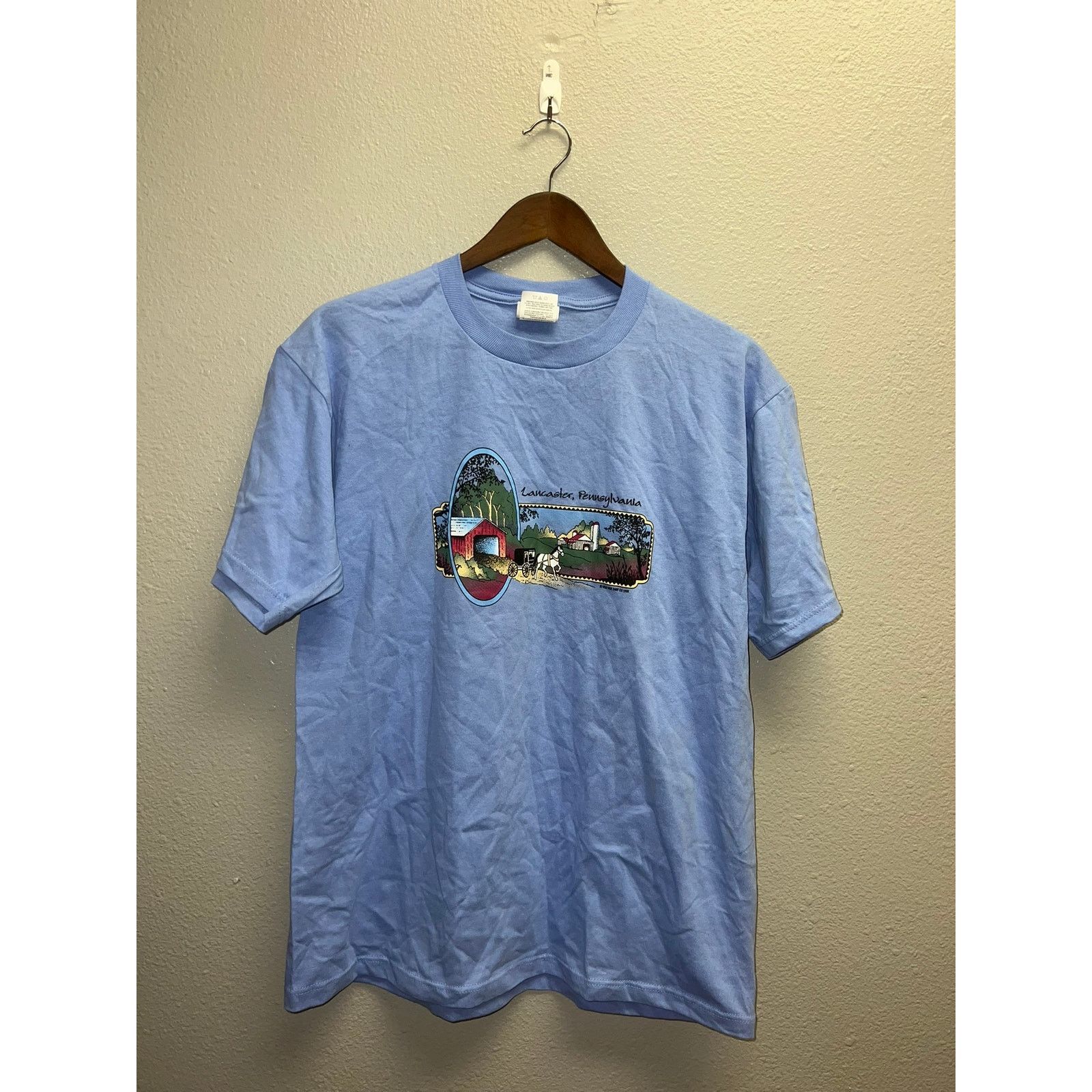 Jerzees Vintage Lancaster Shirt Pennsylvania PA Farm Graphic Medium Size US M / EU 48-50 / 2 - 1 Thumbnail