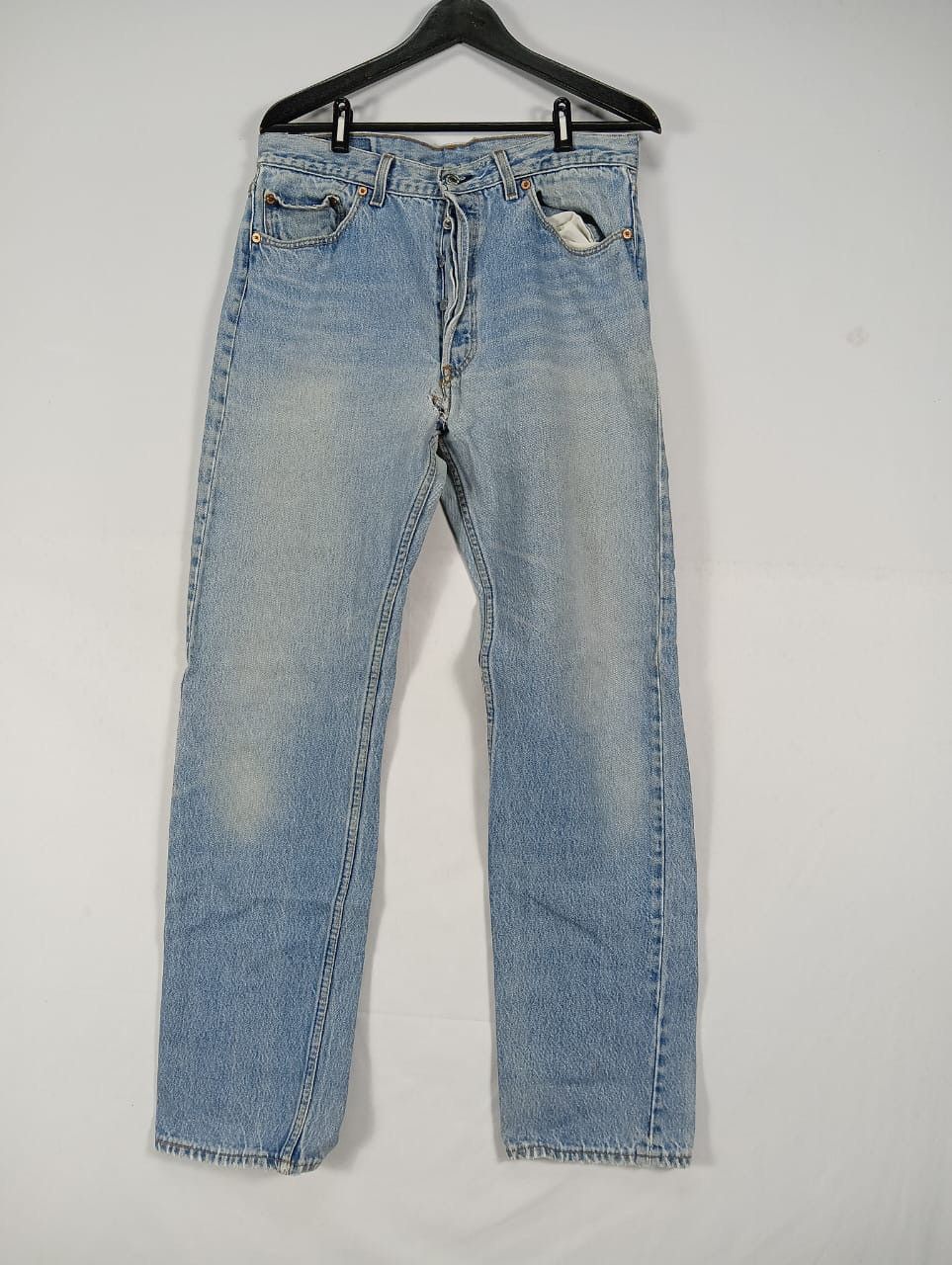 Levi's vintage levis jeans distressed denim 501 usa Size US 34 / EU 50 - 4 Thumbnail