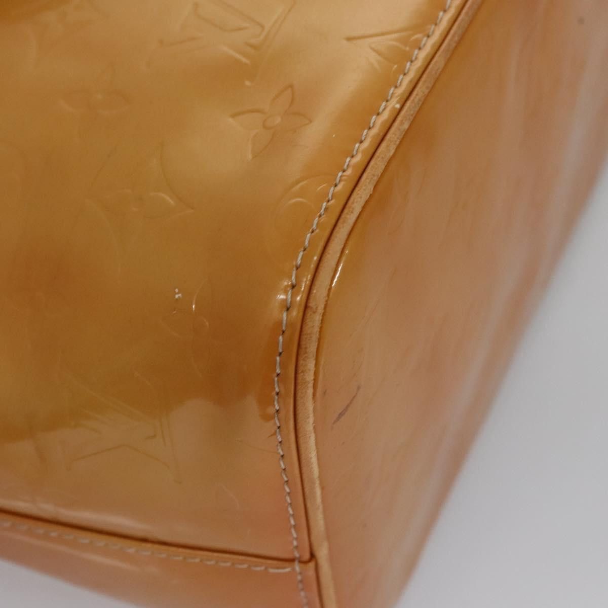 Louis Vuitton LOUIS VUITTON Monogram Vernis Houston Hand Bag Beige M91004 Size ONE SIZE - 13 Thumbnail
