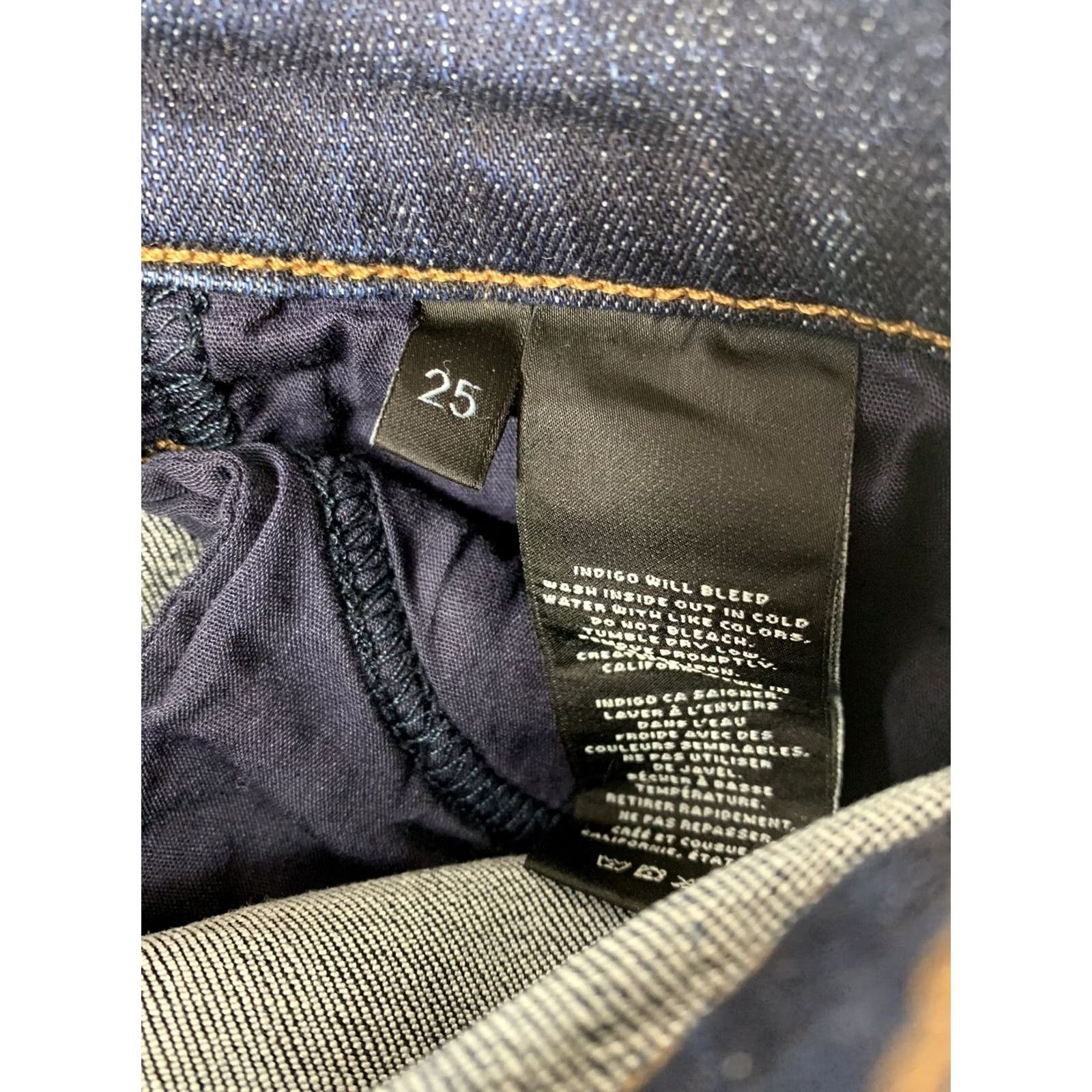 J Brand J Brand Womens Jeans Cropped Rail Blue Denim Size 25 Skinny Size 42" / US 20 - 7 Thumbnail