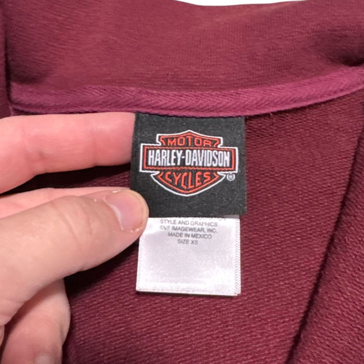 Harley Davidson Harley Davidson 2007 Maroon California Sweatshirt Women’s XS Size XS / US 0-2 / IT 36-38 - 6 Thumbnail