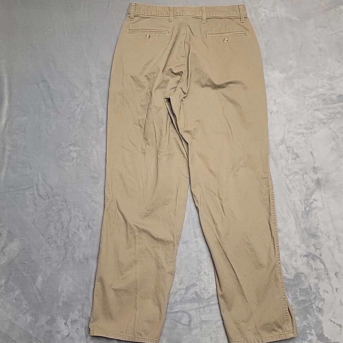 Eddie Bauer VINTAGE Eddie Bauer Pants Mens 33x32 Khaki Brown 100% Cotton Twill Outdoor Hike Pants Mens Brown Khaki 100% Cotton Twill Outdoor Hike USA Outdoor Size US 33 - 4 Thumbnail