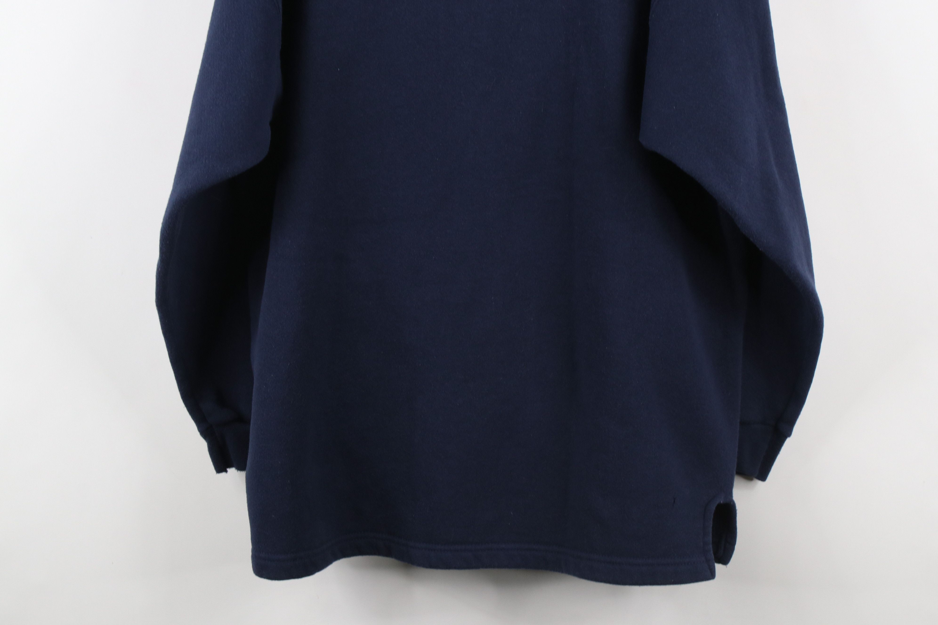 Vintage Vintage 90s Streetwear Tunic Turtleneck Sweatshirt Blue USA Size XL / US 12-14 / IT 48-50 - 12 Thumbnail