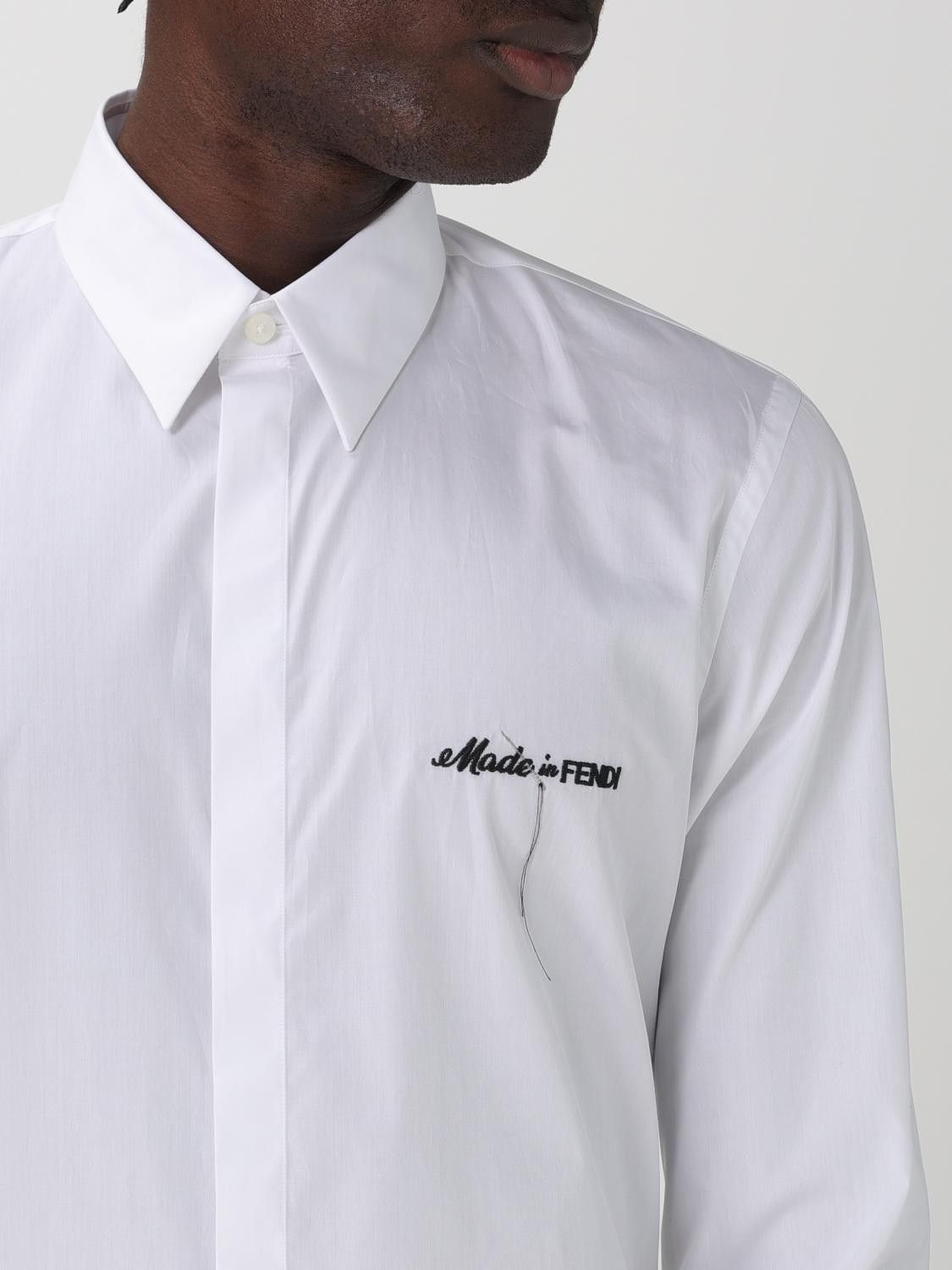 Fendi o1B3y1r0326 Shirt in White Size US L / EU 52-54 / 3 - 5 Thumbnail