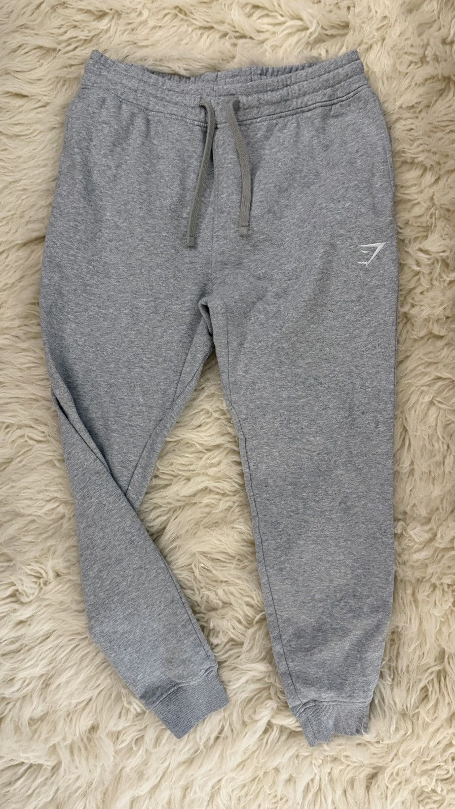 Gymshark Gymshark Crest Joggers - Light Grey Marl, Size Medium Size US 30 / EU 46 - 1 Thumbnail