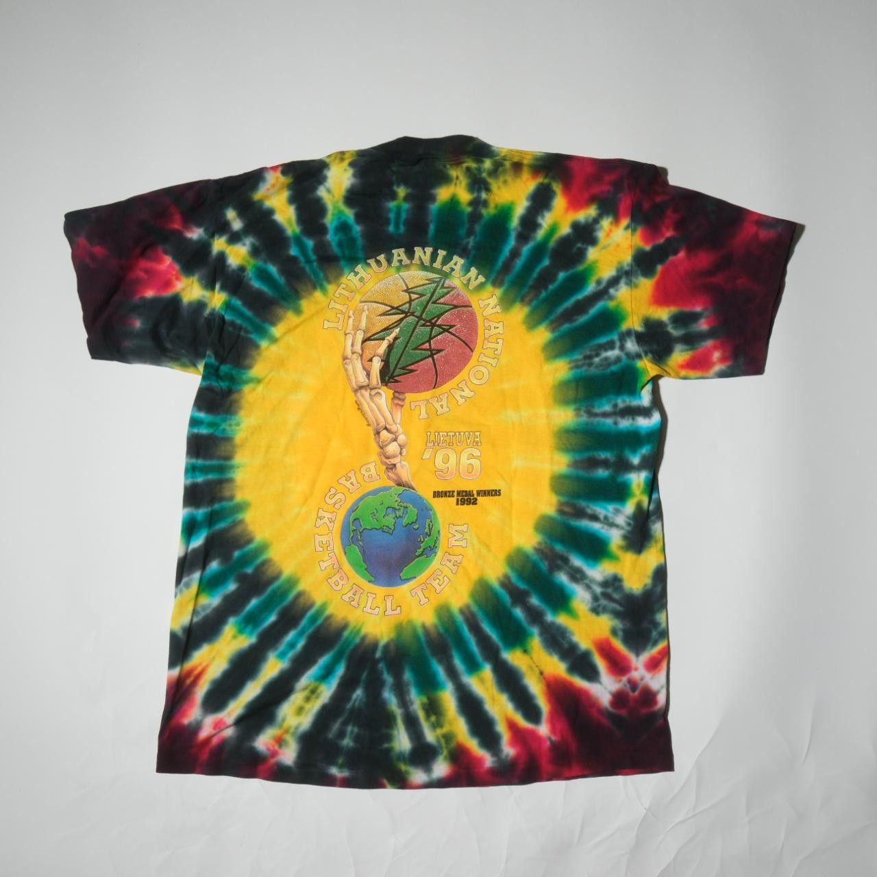 Grateful Dead Vintage Grateful Dead 1990 Lithuania Basketball Team T-Shirt Size US XL / EU 56 / 4 - 5 Thumbnail