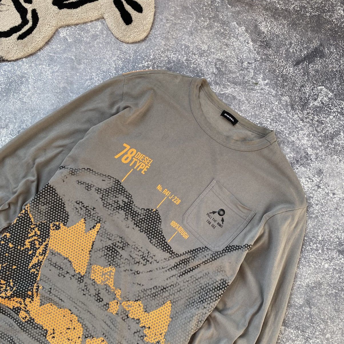 Diesel Vintage Diesel Big Graphic Logo Y2K opium longsleeve Size US M / EU 48-50 / 2 - 2 Thumbnail