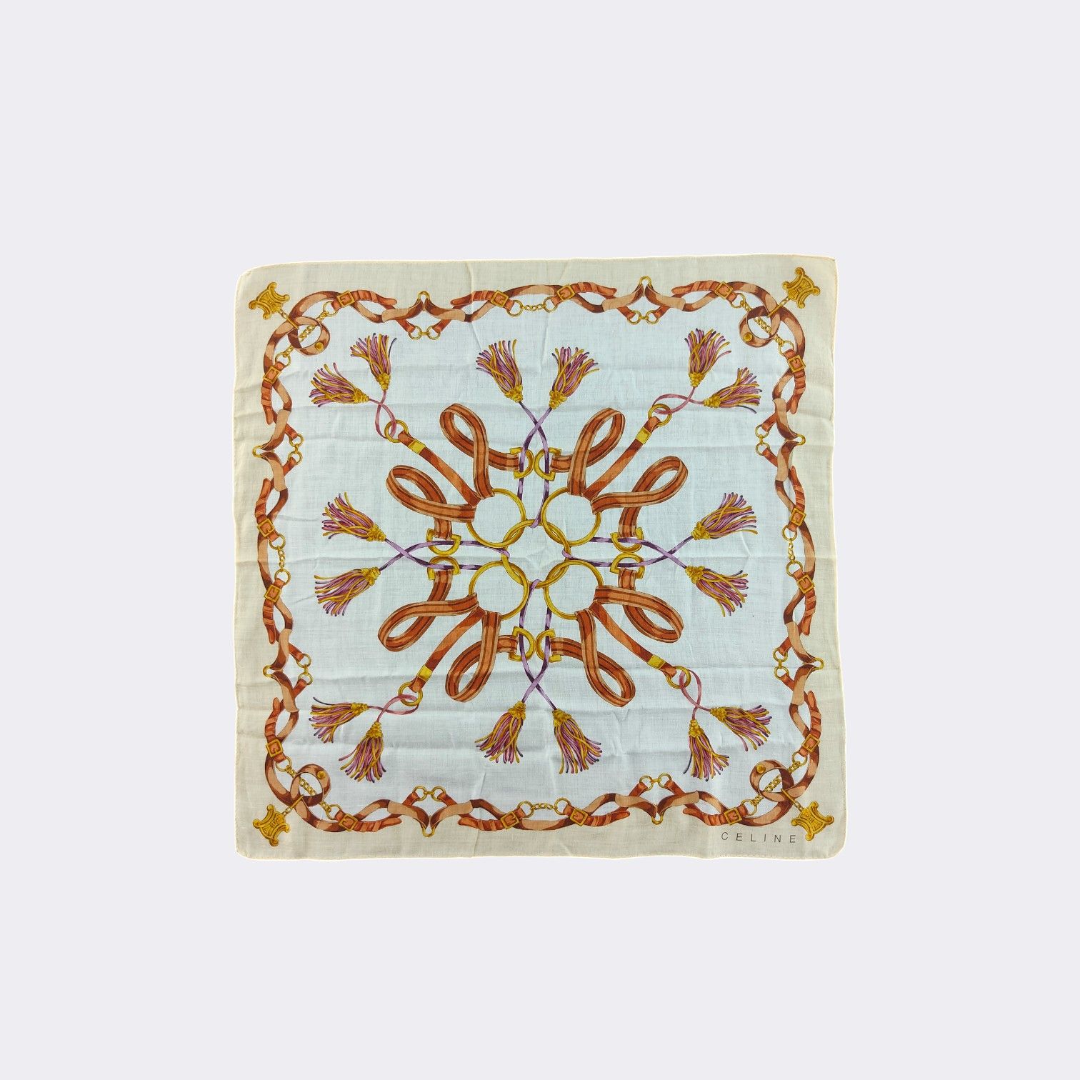 Celine Vintage Celine Handkerchief Neckerchief Bandana H105E Size ONE SIZE - 1 Thumbnail