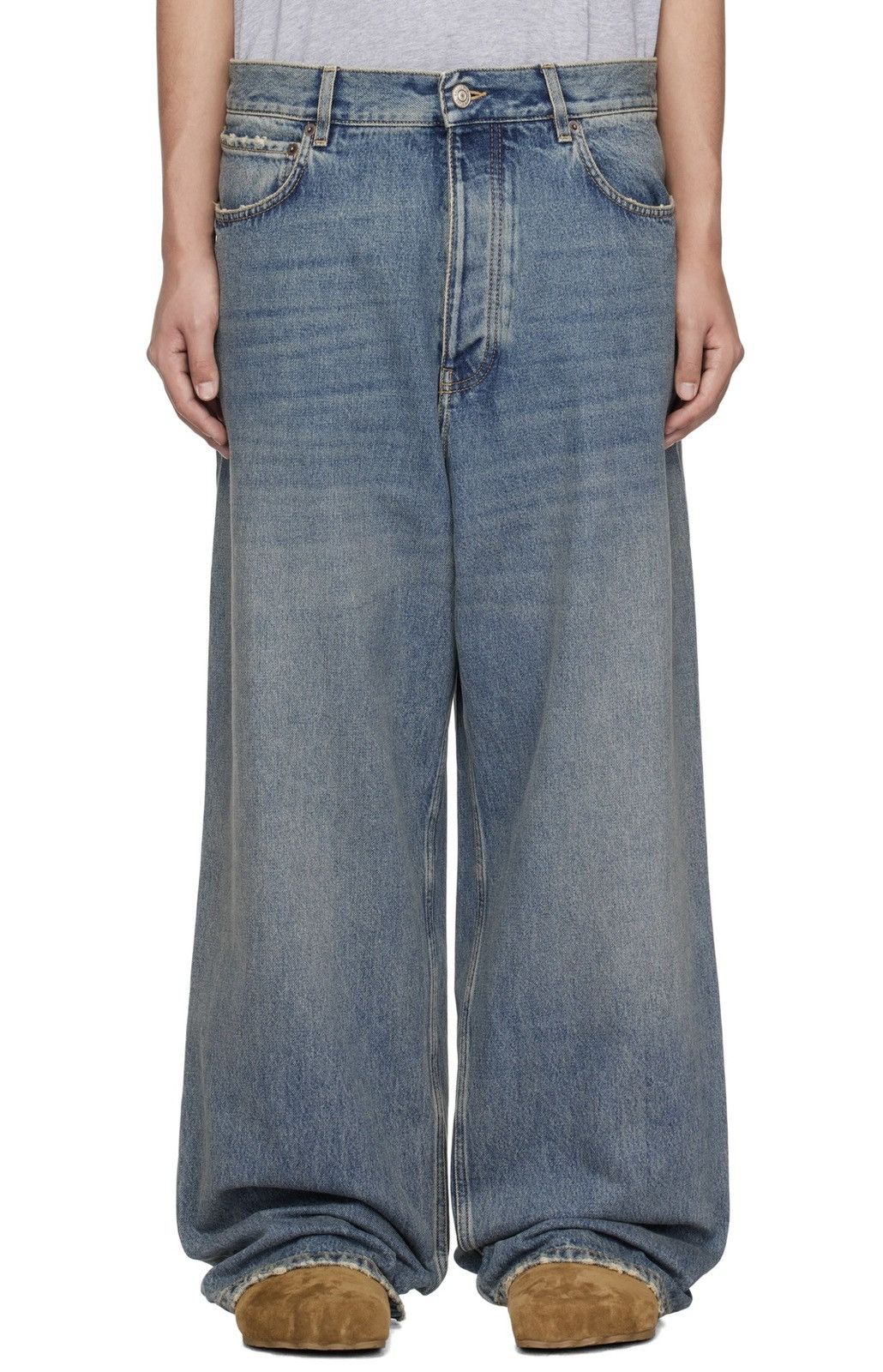 Balenciaga Blue Baggy Jeans Size US 36 / EU 52 - 2 Thumbnail