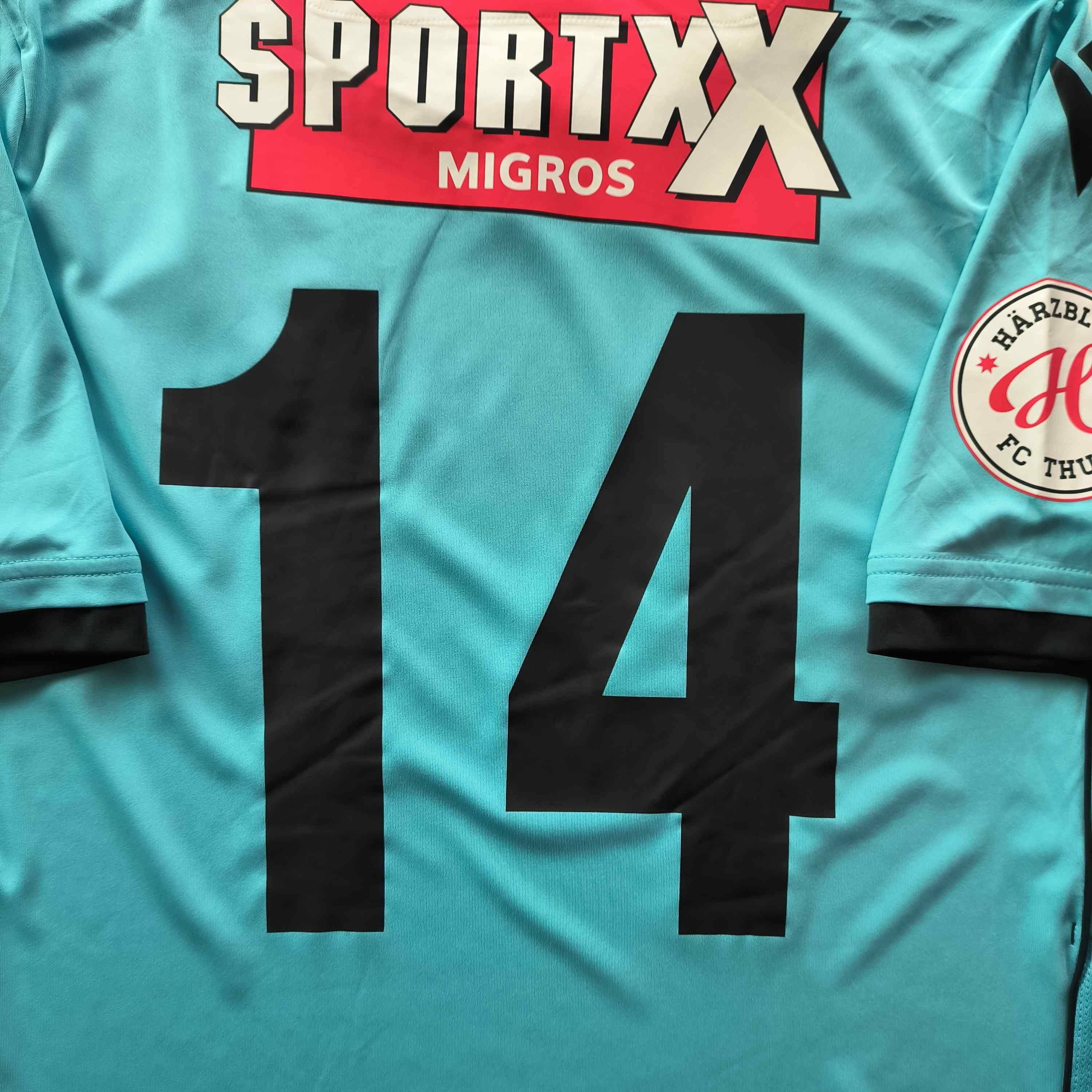Macron FC Thun 2019-20 Macron away #14 football jersey size L Size US L / EU 52-54 / 3 - 7 Thumbnail