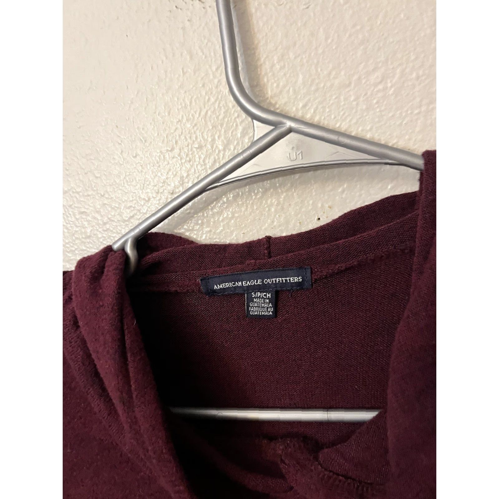 American Eagle Outfitters American Eagle Outfitters Hoodie Women's Size Small Maroon Lightweight Size S / US 4 / IT 40 - 3 Thumbnail