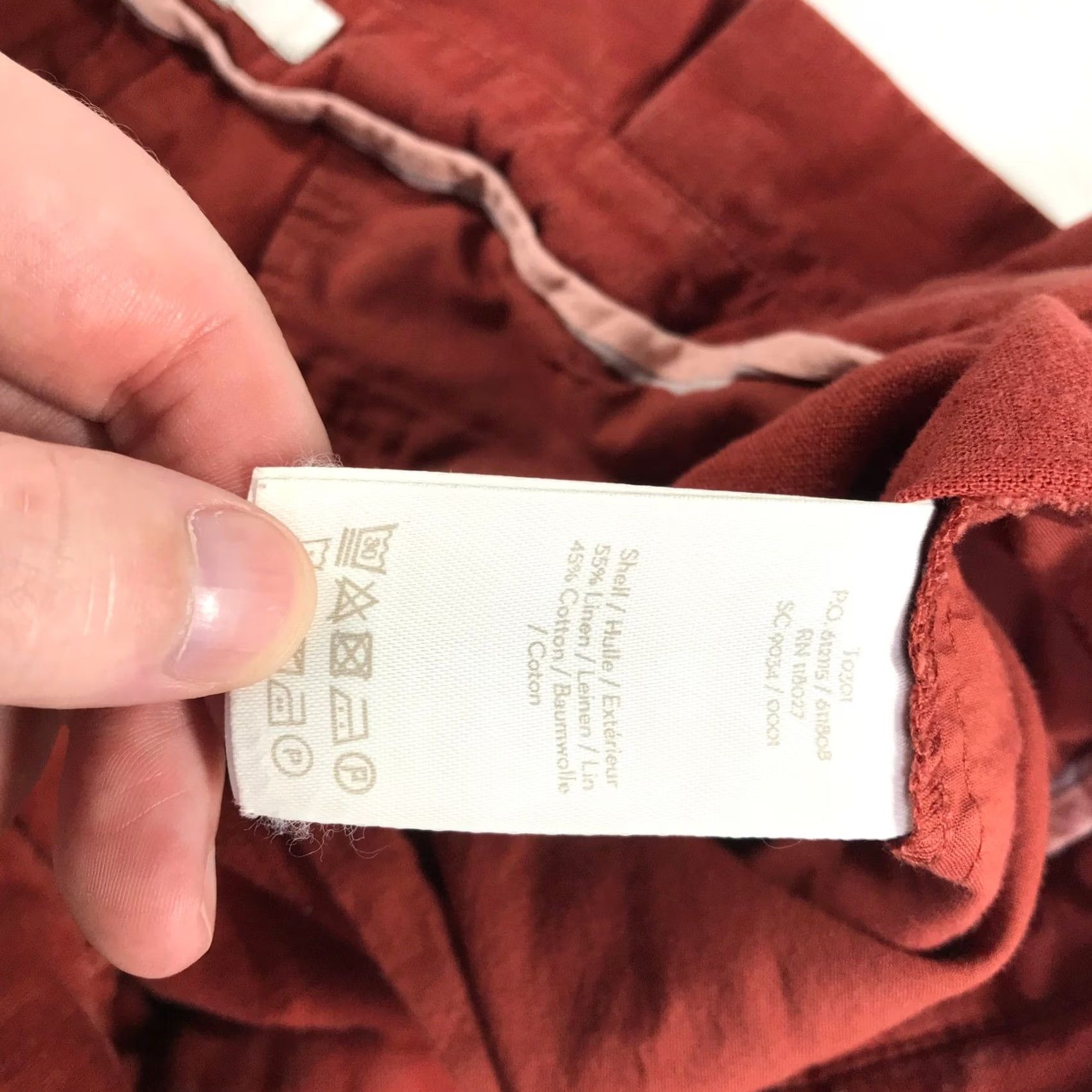 Boden Boden Linen Cotton Paperbag Waist Shorts Terracotta Red US 16 UK 20 6" Inseam Size 27" / US 4 / IT 40 - 7 Thumbnail