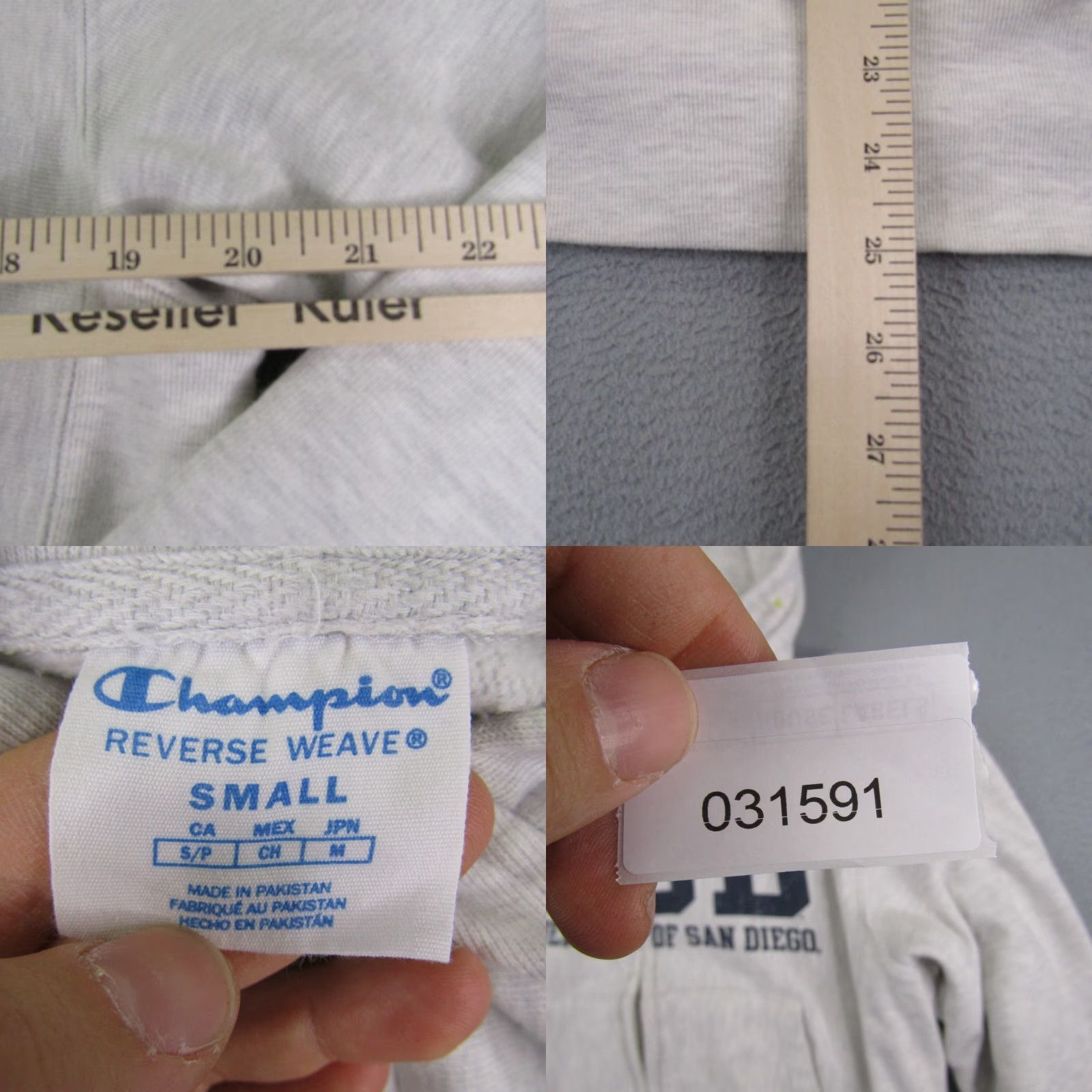 Champion Champion Hoodie Mens Small Gray Reverse Weave Size US S / EU 44-46 / 1 - 8 Thumbnail