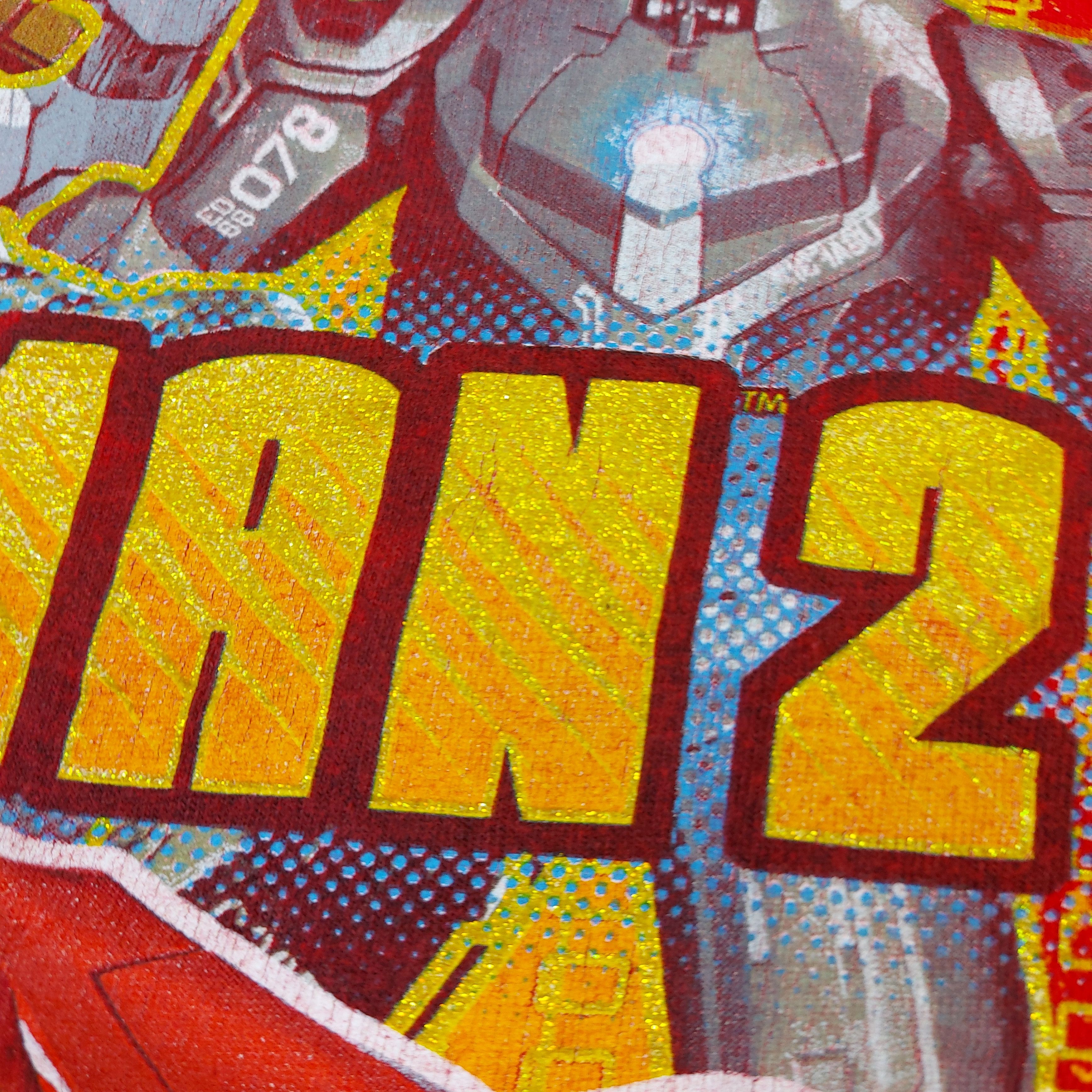 Marvel Comics Official 2010 Iron Man 2 Flim Movie Gold Glitter Marvel TEE Size US M / EU 48-50 / 2 - 3 Thumbnail