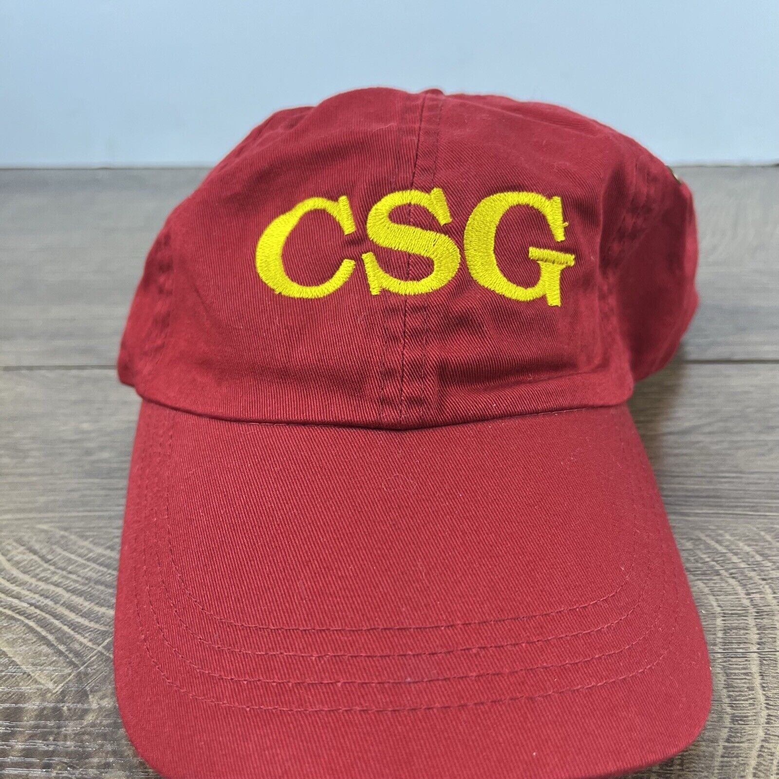 Other CSG Baseball Hat Red Cap Adjustable Hat Red Adult Fit Hat Size ONE SIZE - 4 Thumbnail
