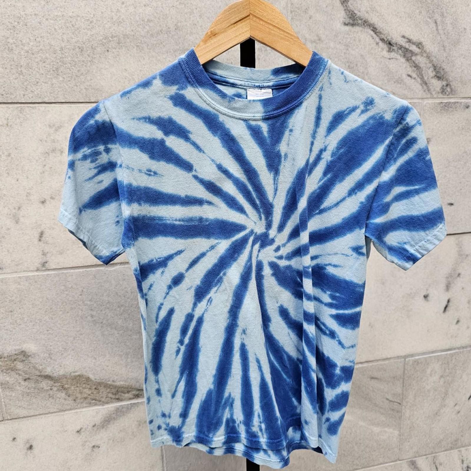 Other Kid's White and Blue Tie-Dye T-shirt Size US M / EU 48-50 / 2 - 1 Thumbnail